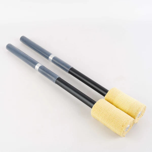 End pieces of contact fire staff