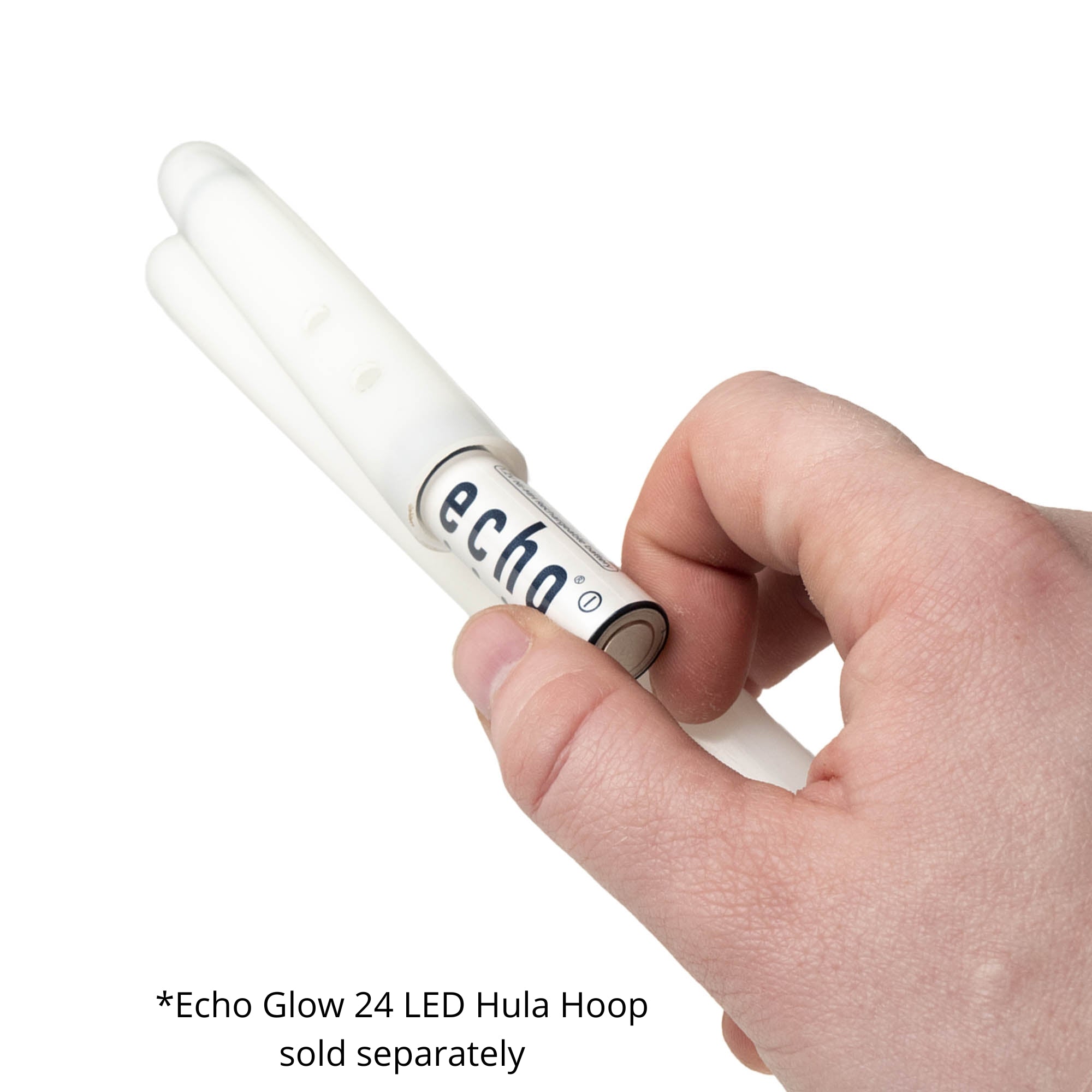 echo battery being inserted into echo hoop