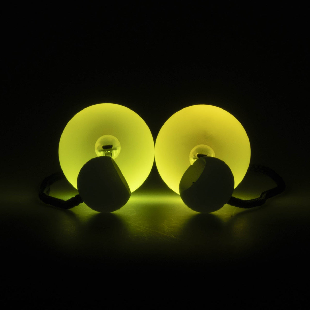 LED poi glowing