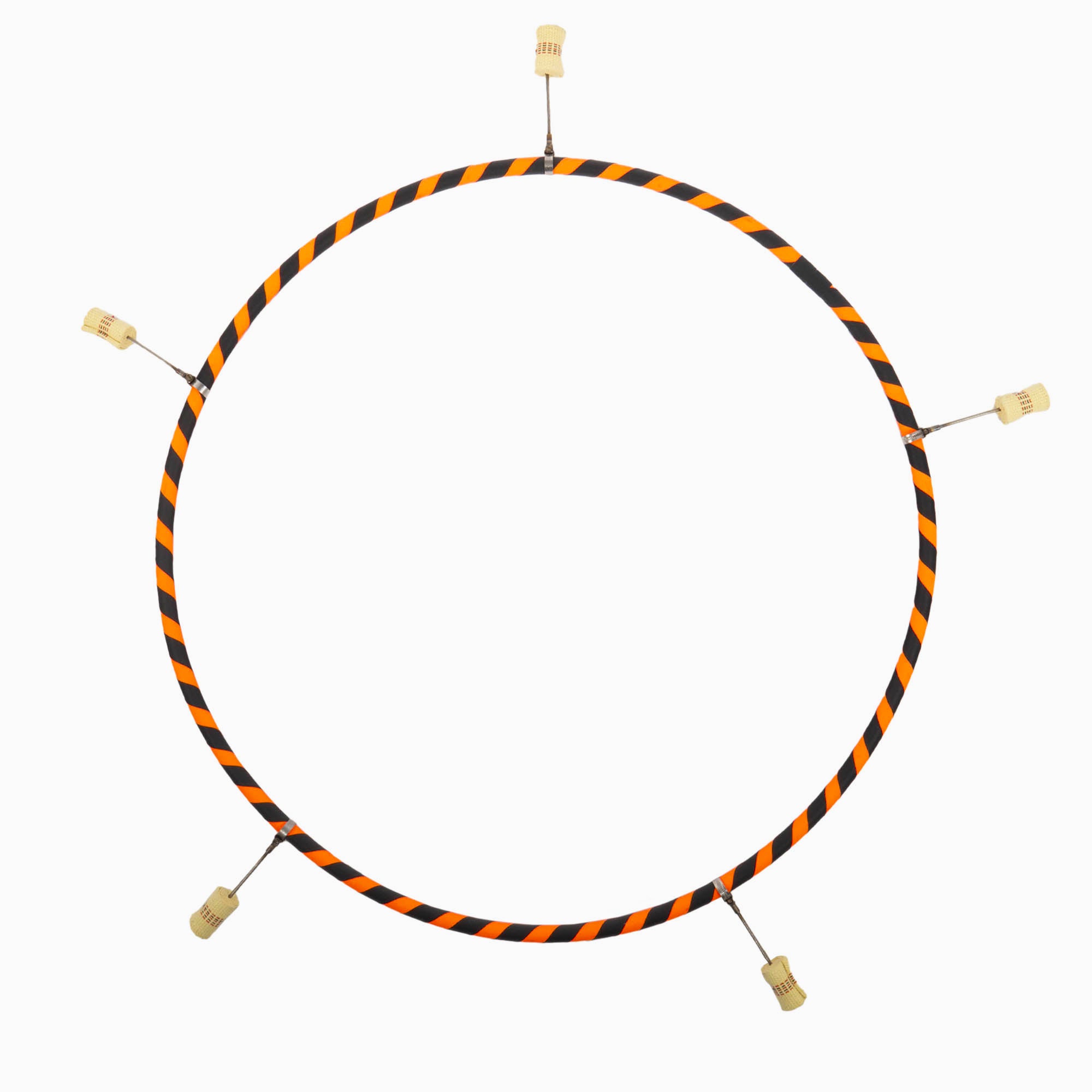 Orange and black echo travel hoop with 5 hot tips
