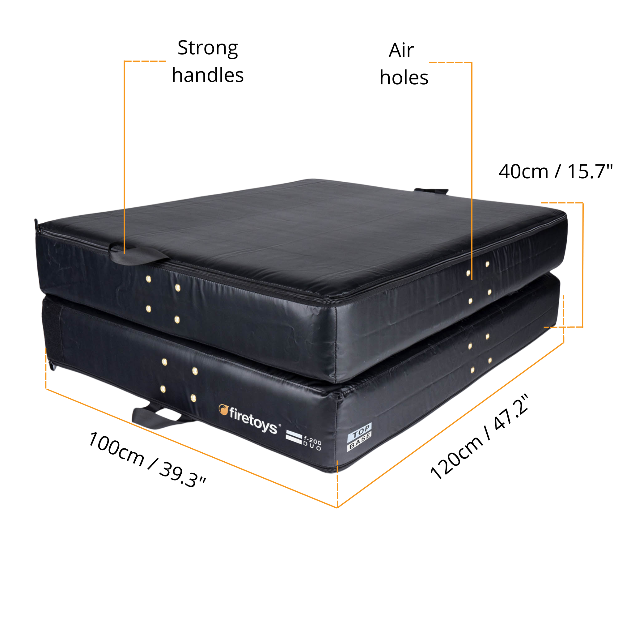 crash mat folded size info