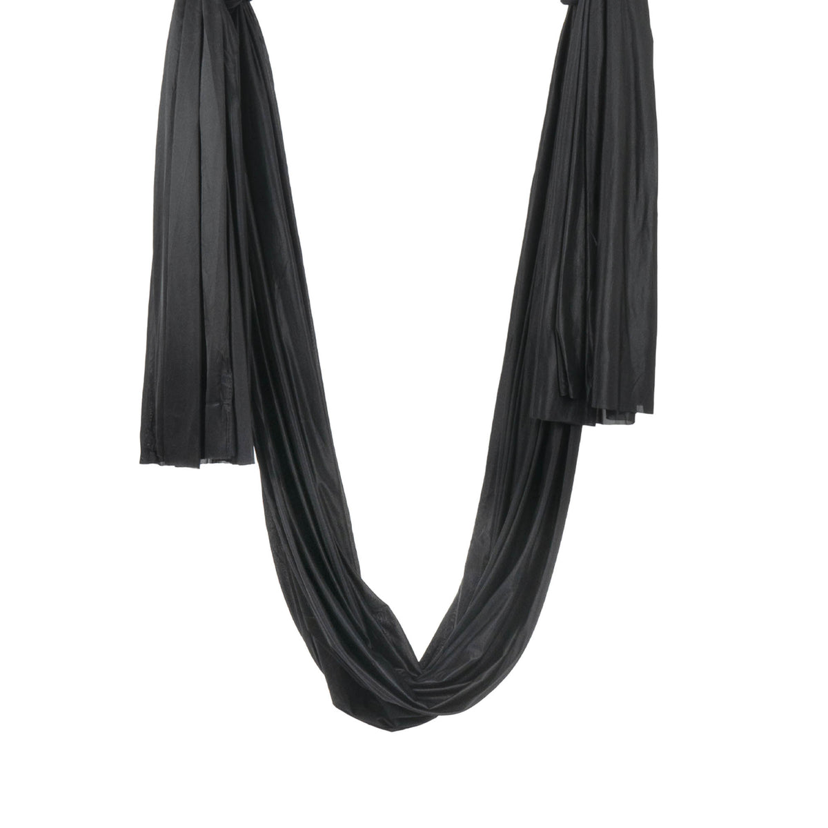 Black yoga hammock rigged