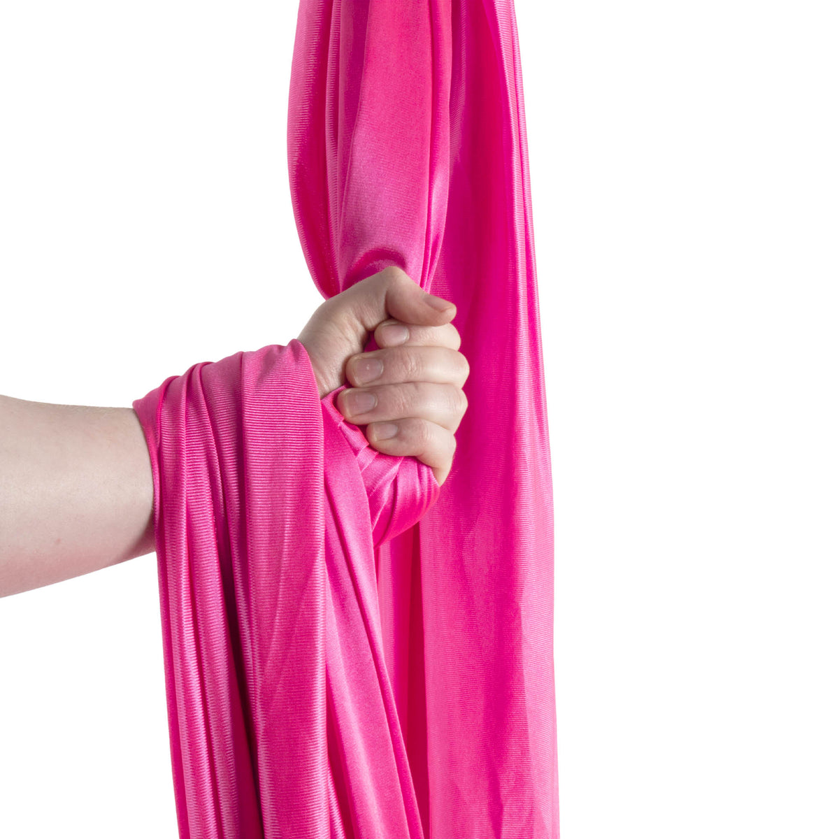Pink hammock in hand