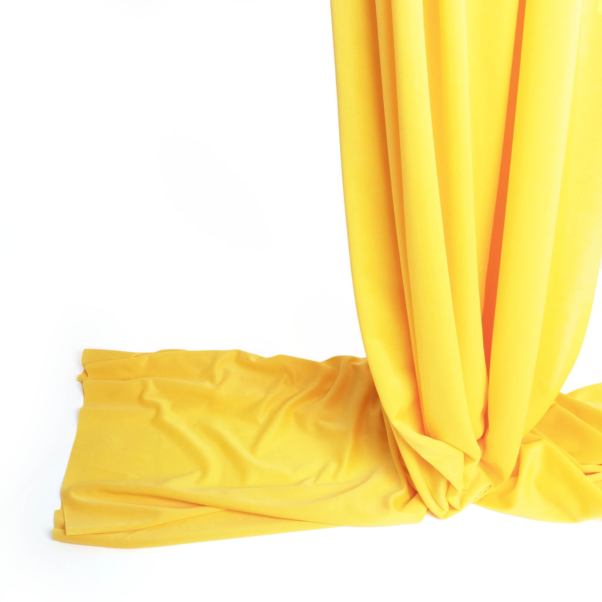 Golden yellow silk close up end