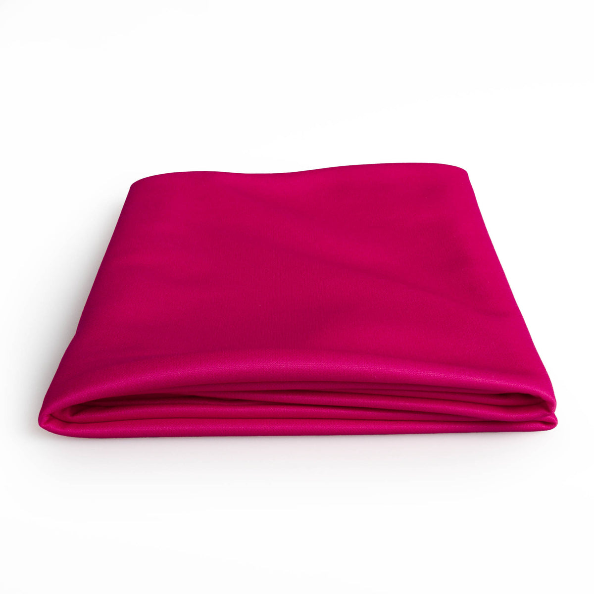 Hot pink stretch silk folded
