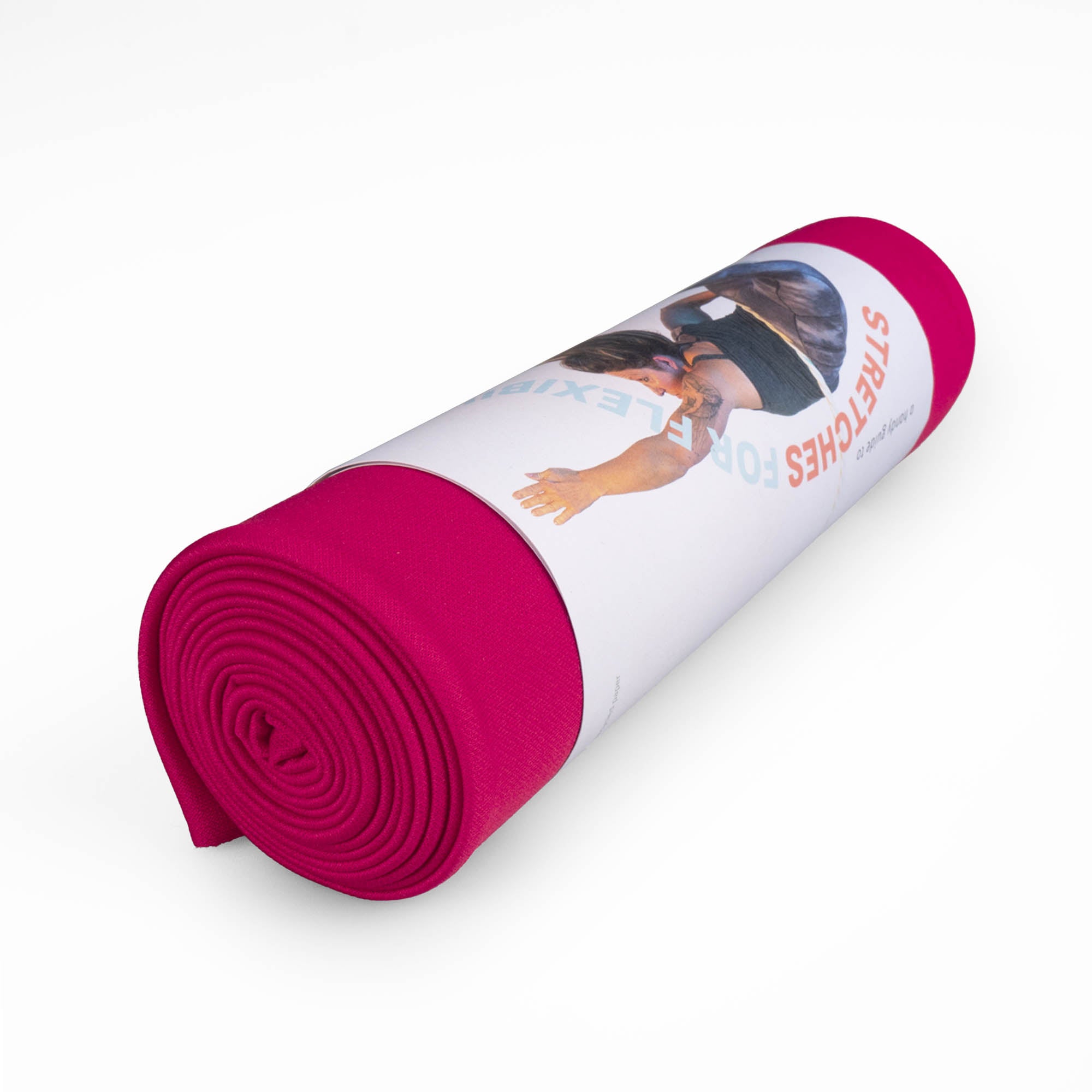 Hot pink packaged stretching training silk