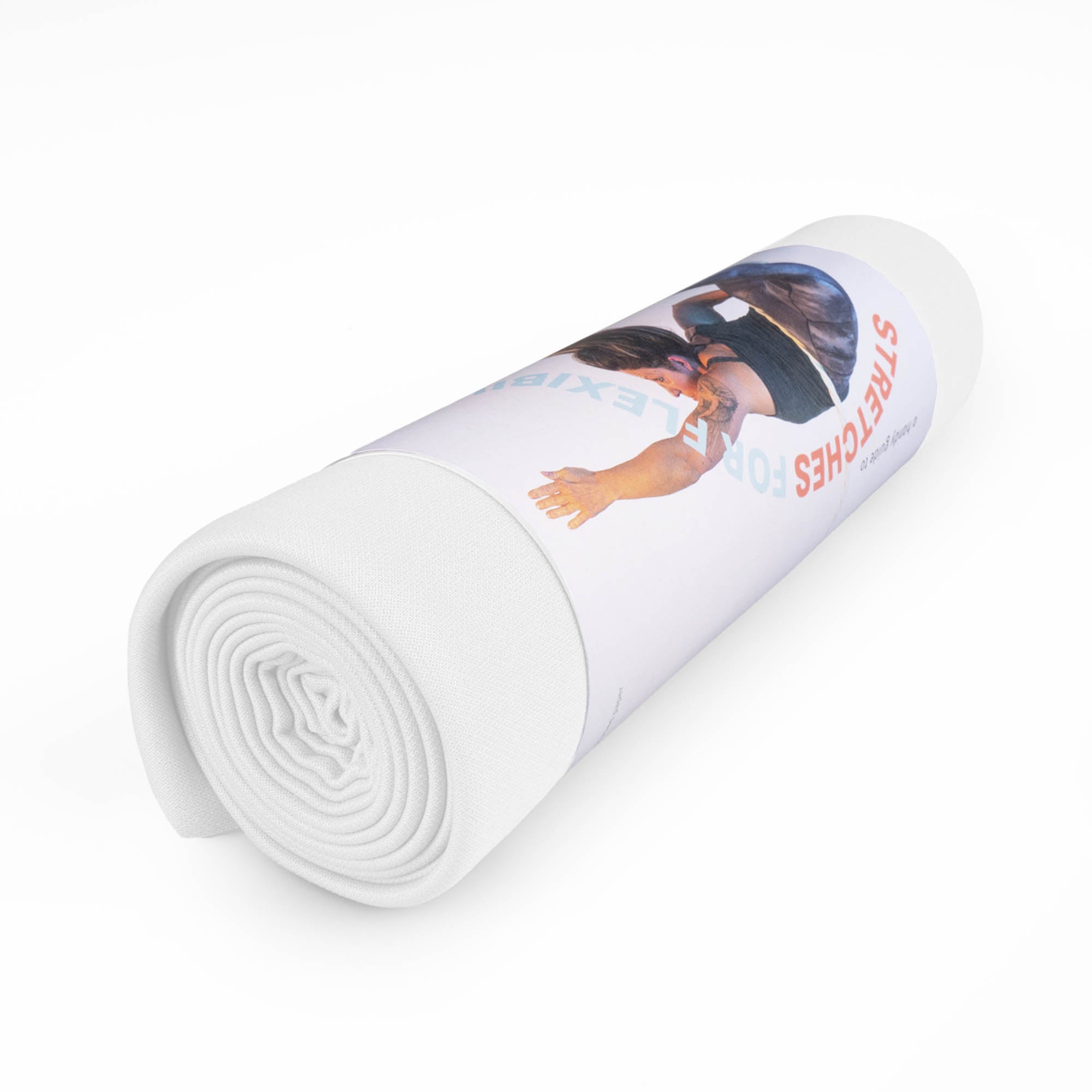White packaged stretching training silk