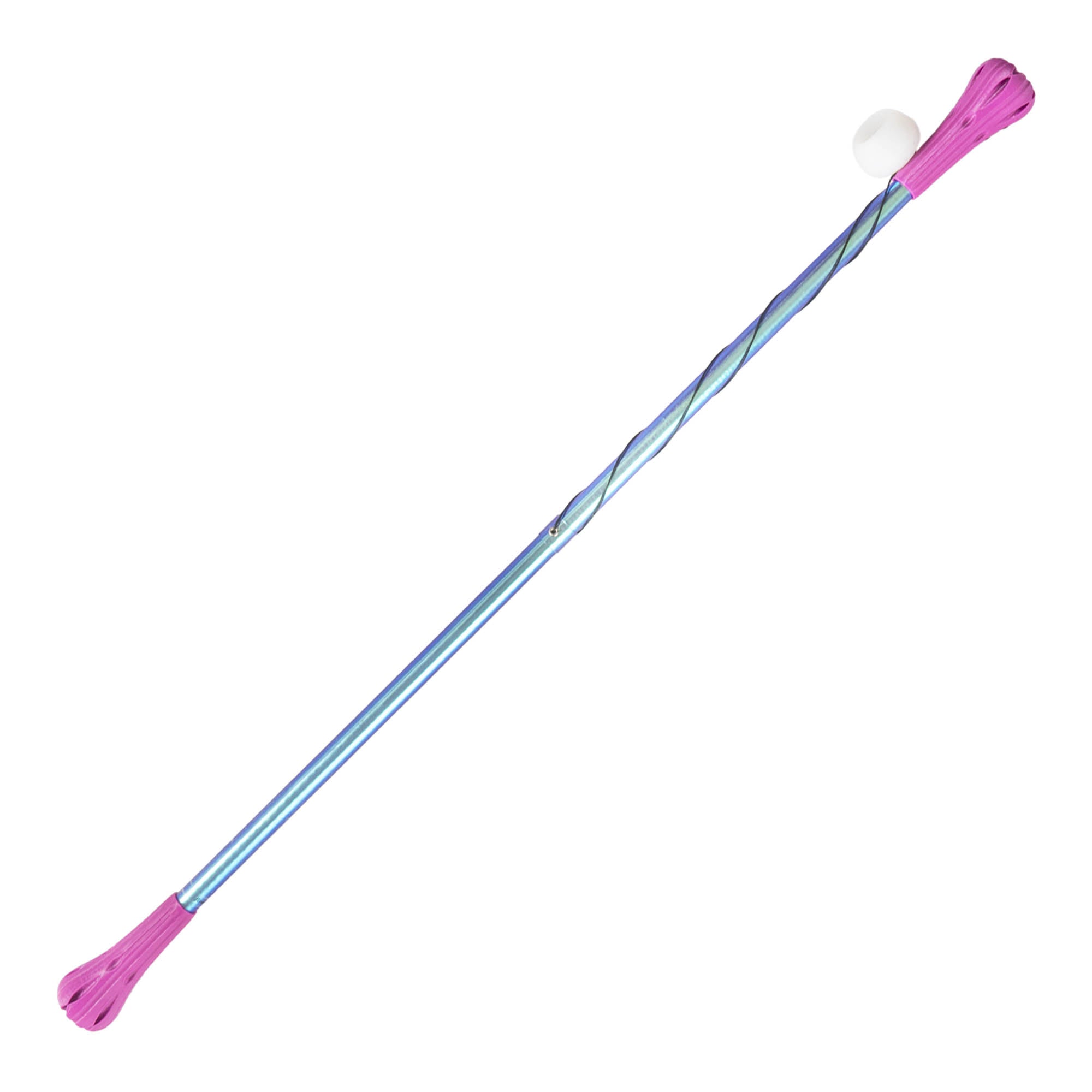 Purple and blue allium wand on white background