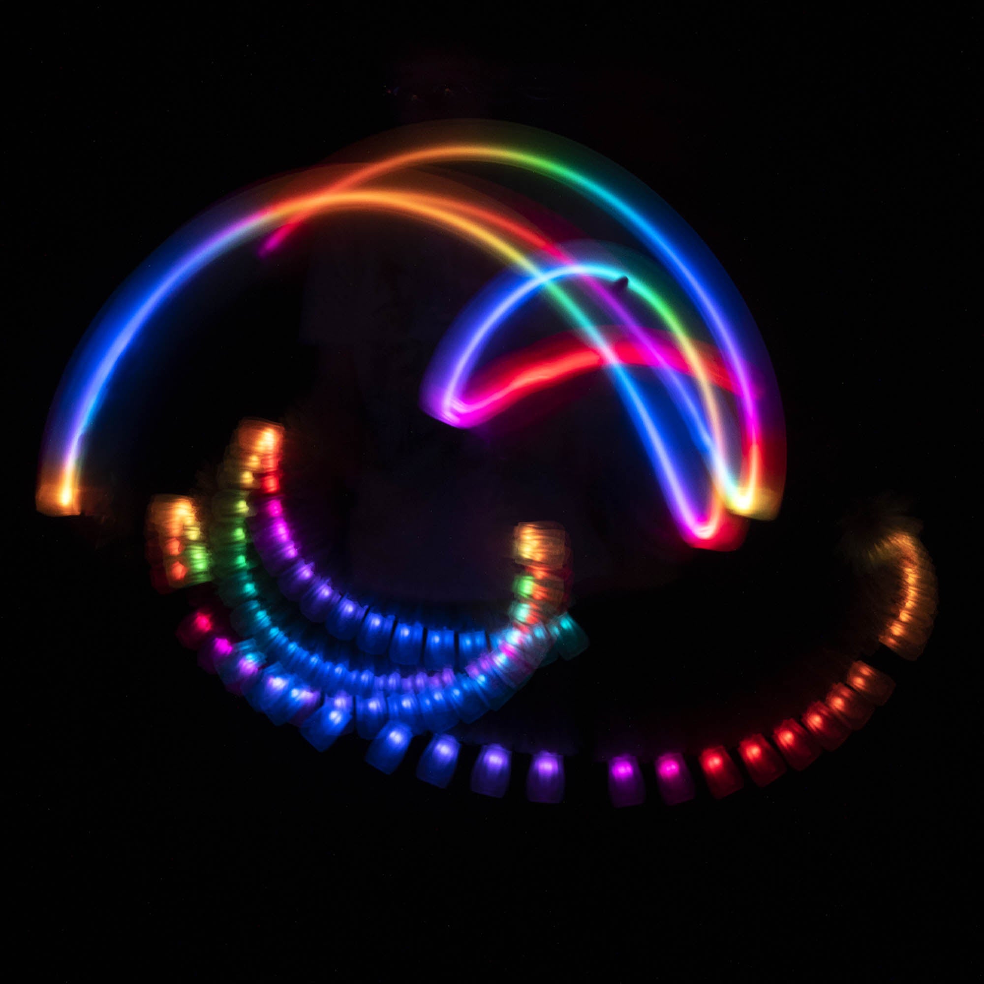 Flowtoys Composite LED Glow Flower Stick V2 light trail