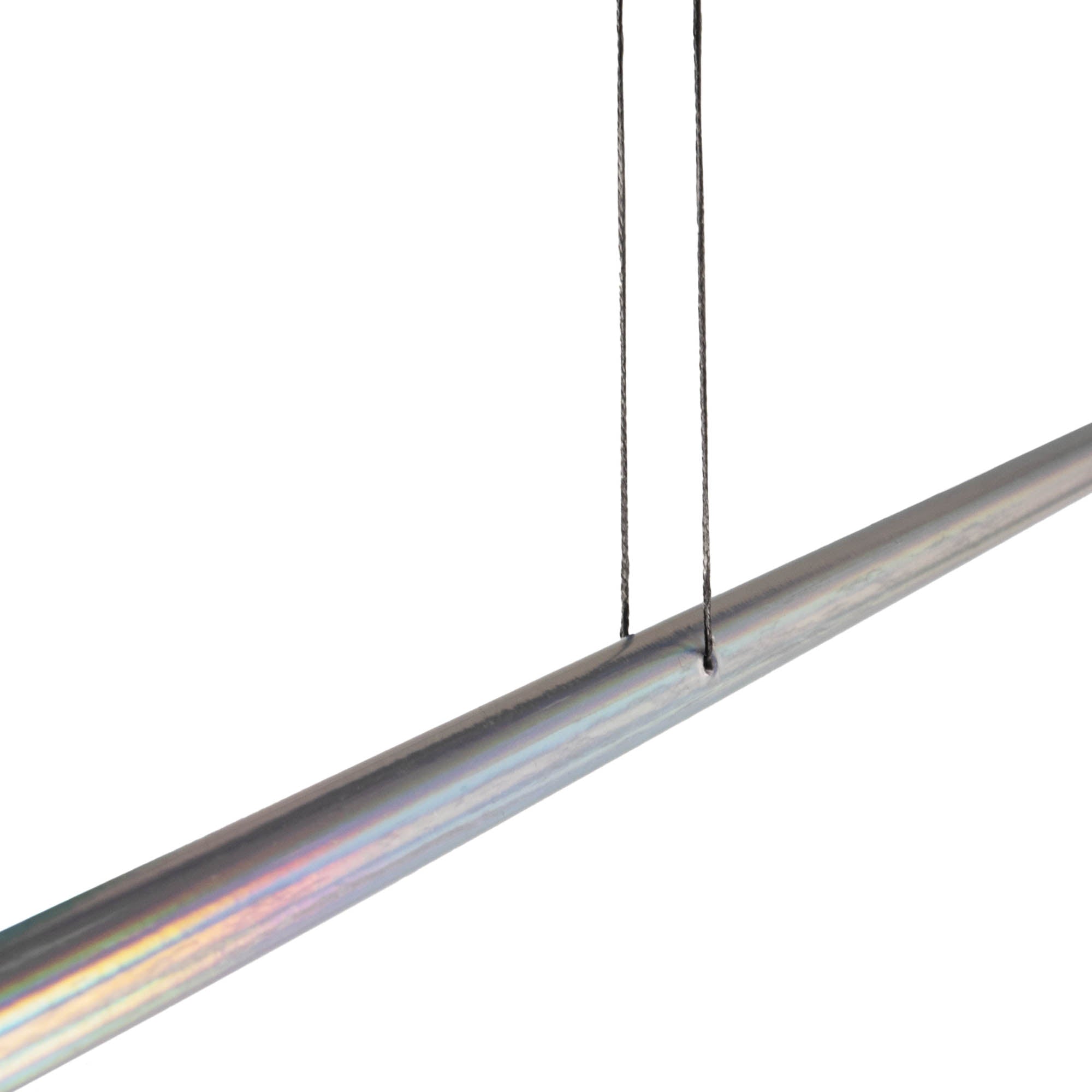 Classic silver wand short string - close up