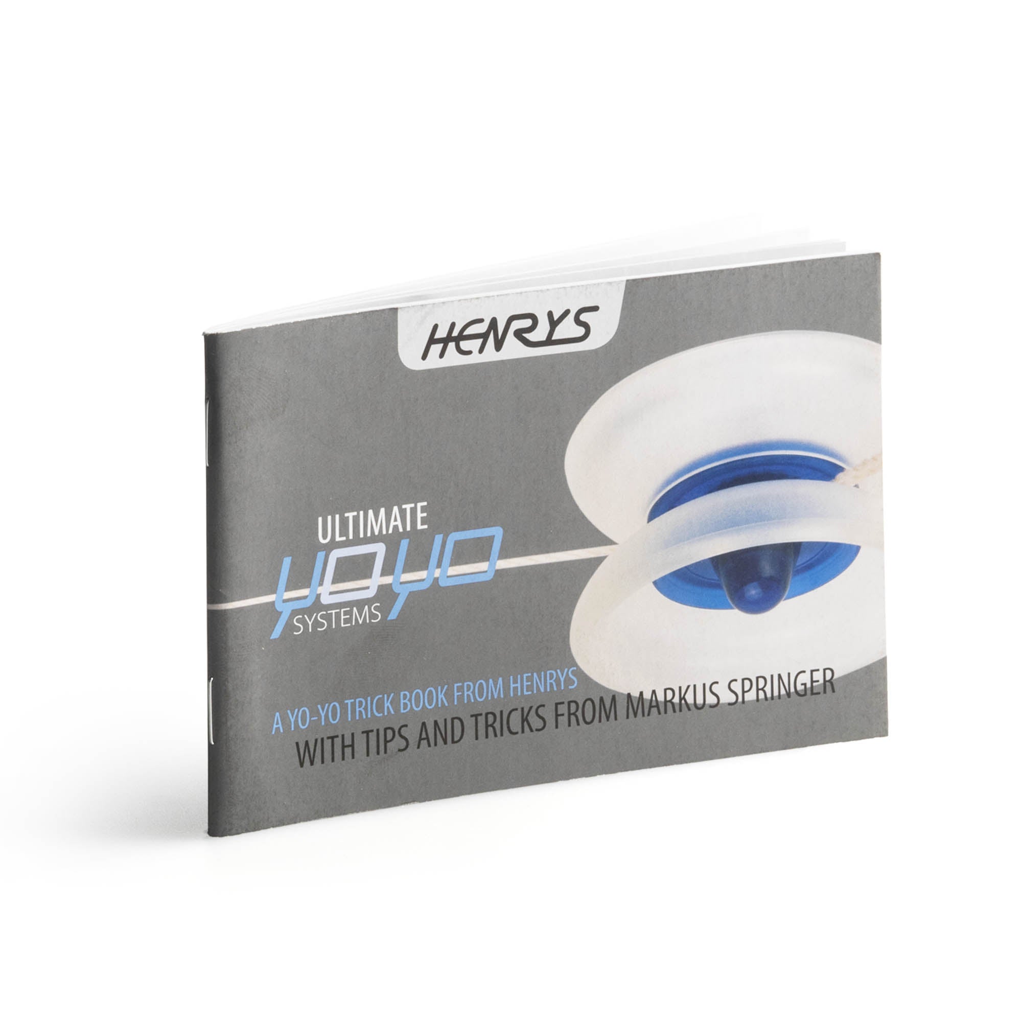 Henry's lizard yo-yo booklet at angle