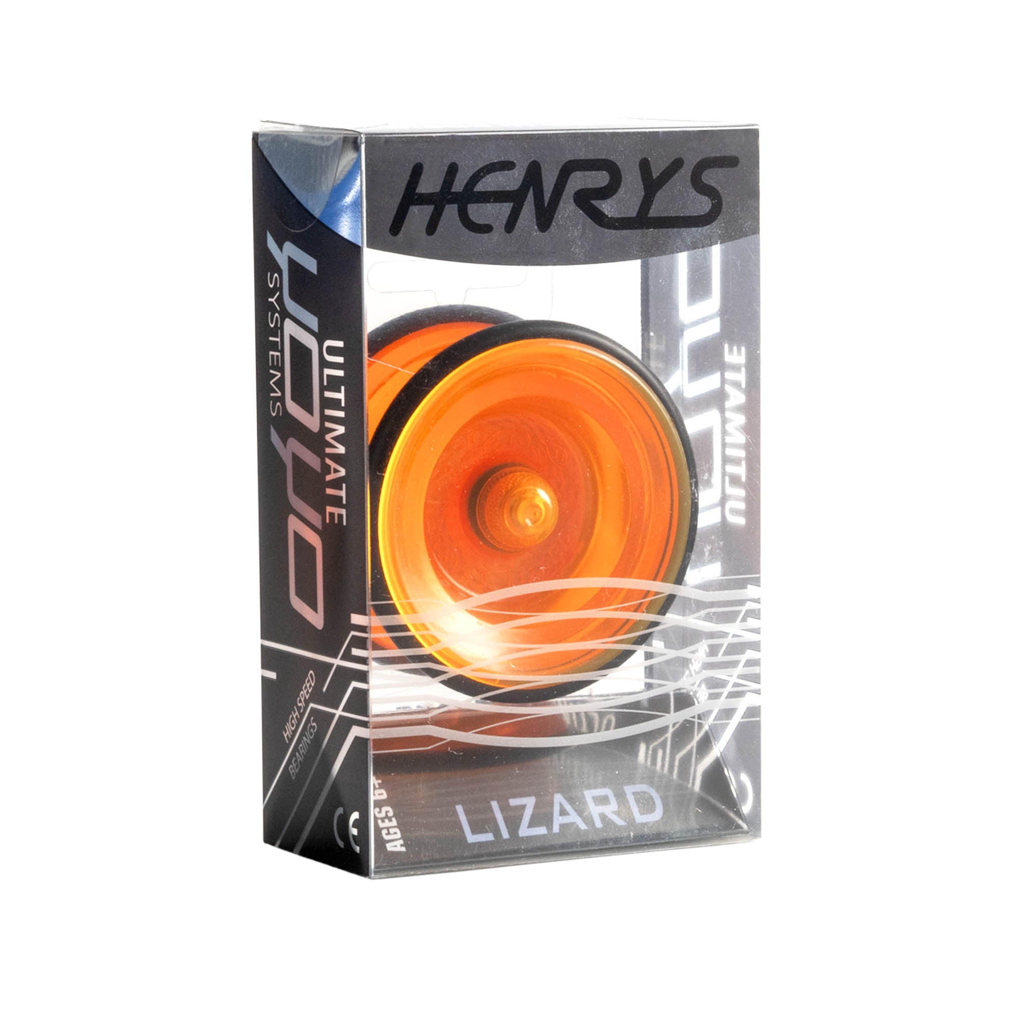 Henry's lizard yo-yo in orange boxed