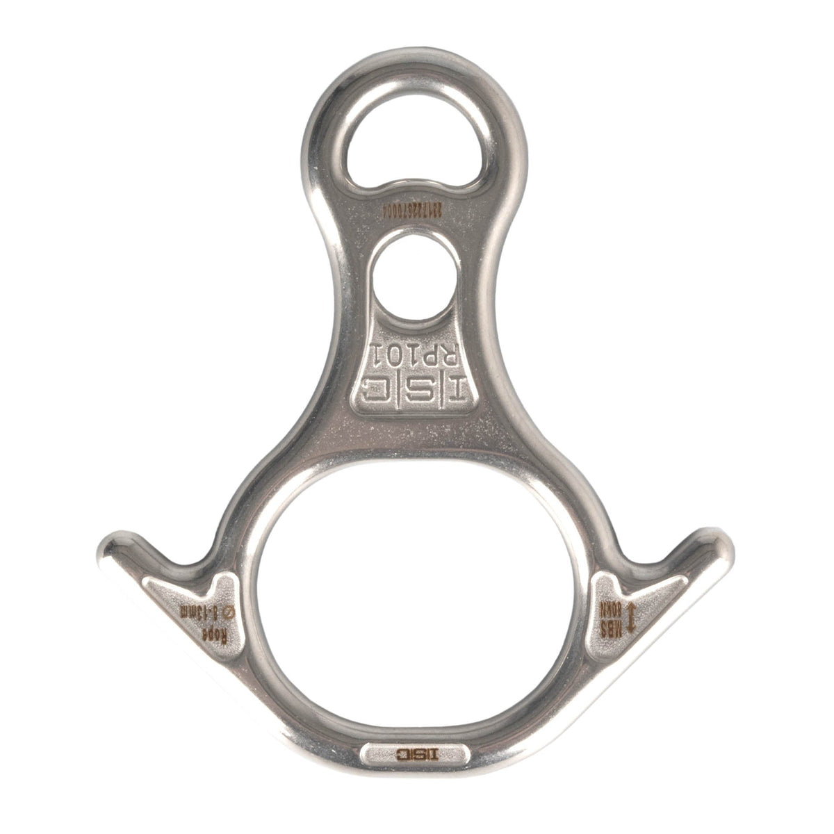 ISC steel figure of 8 on a white background