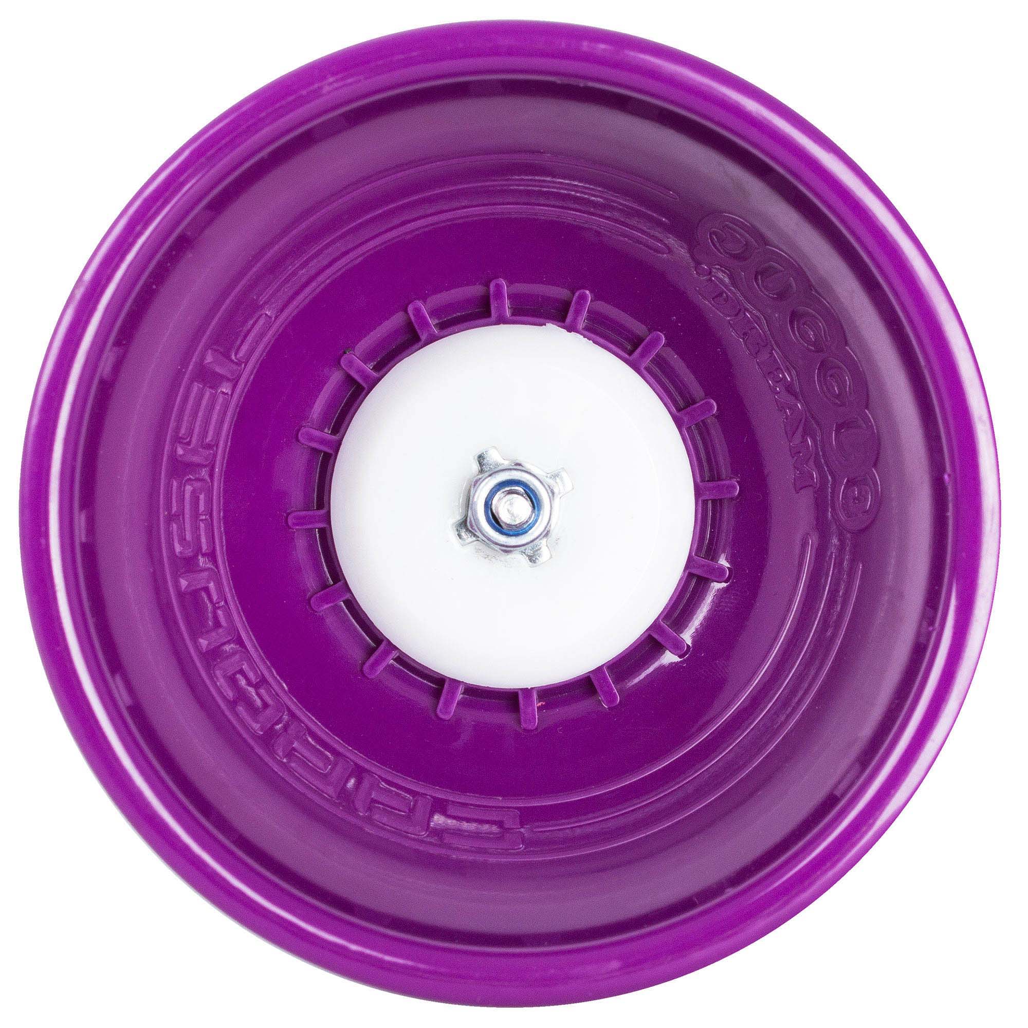 Juggle dream carousel diablo in purple laying down straight on