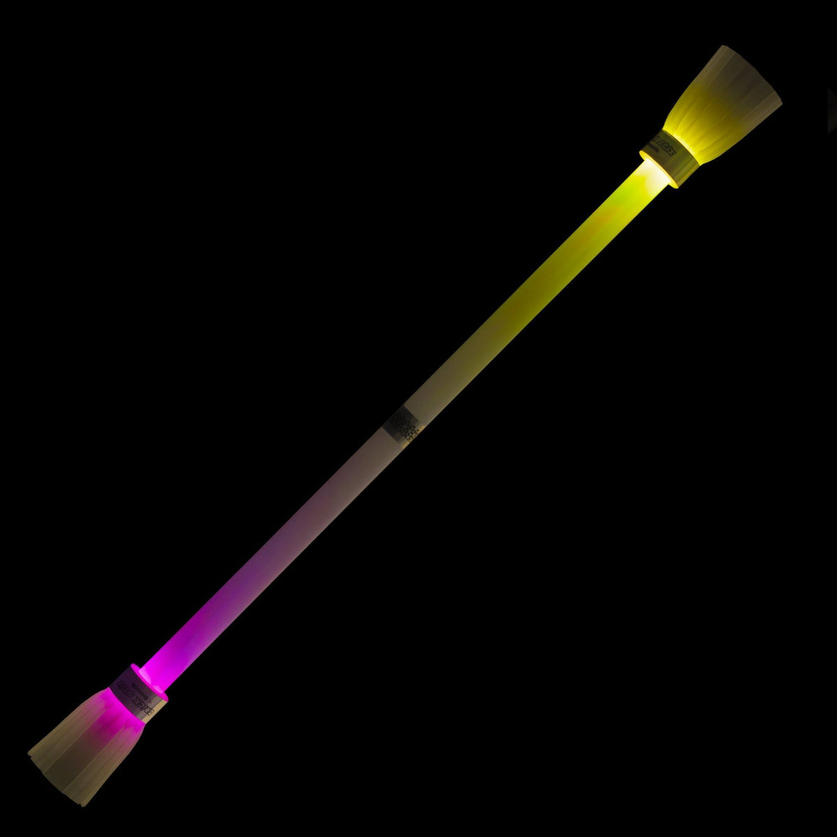 LUMI LED flowerstick glowing with 1 yellow light and 1 purple light