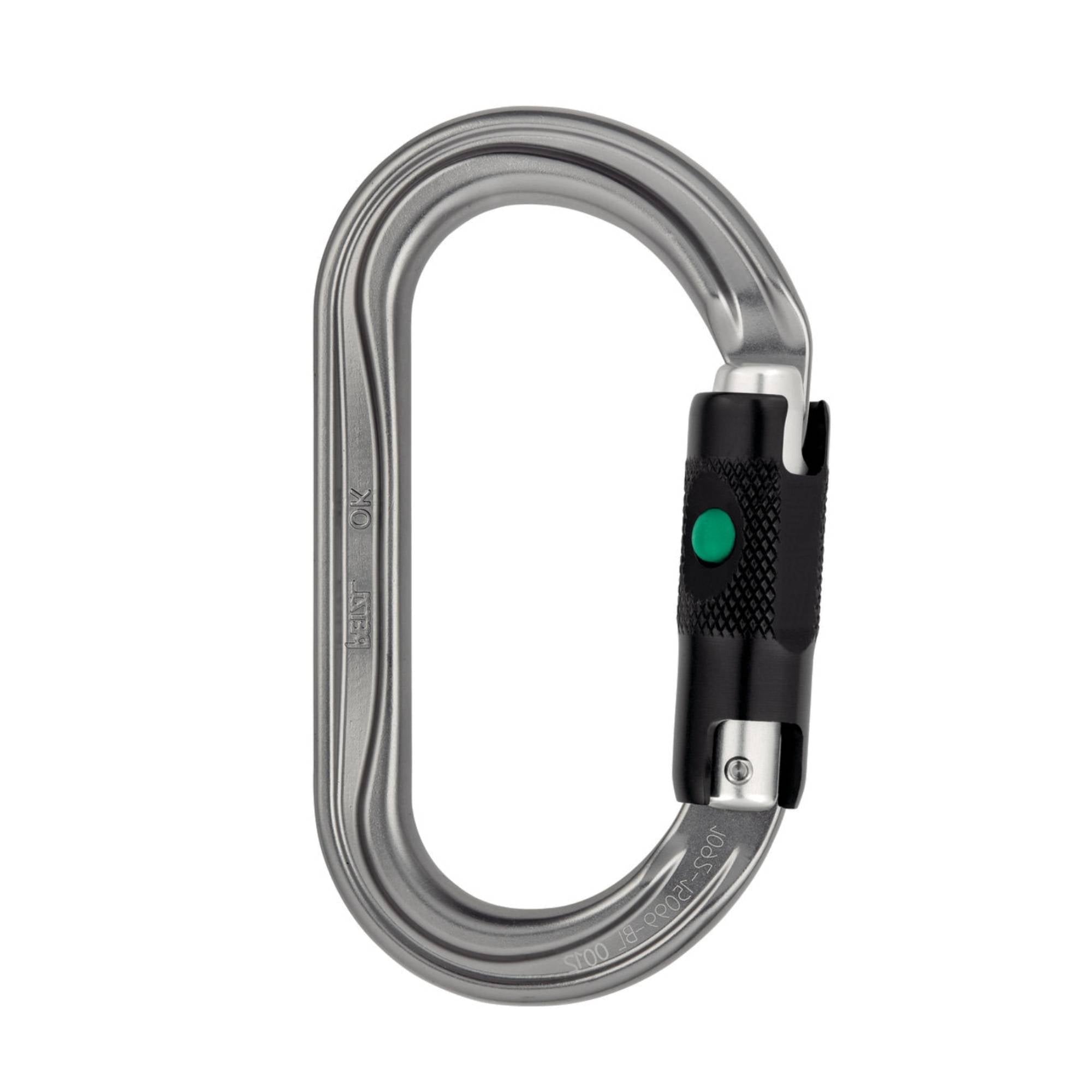 Petzl ball lock carabiner front on