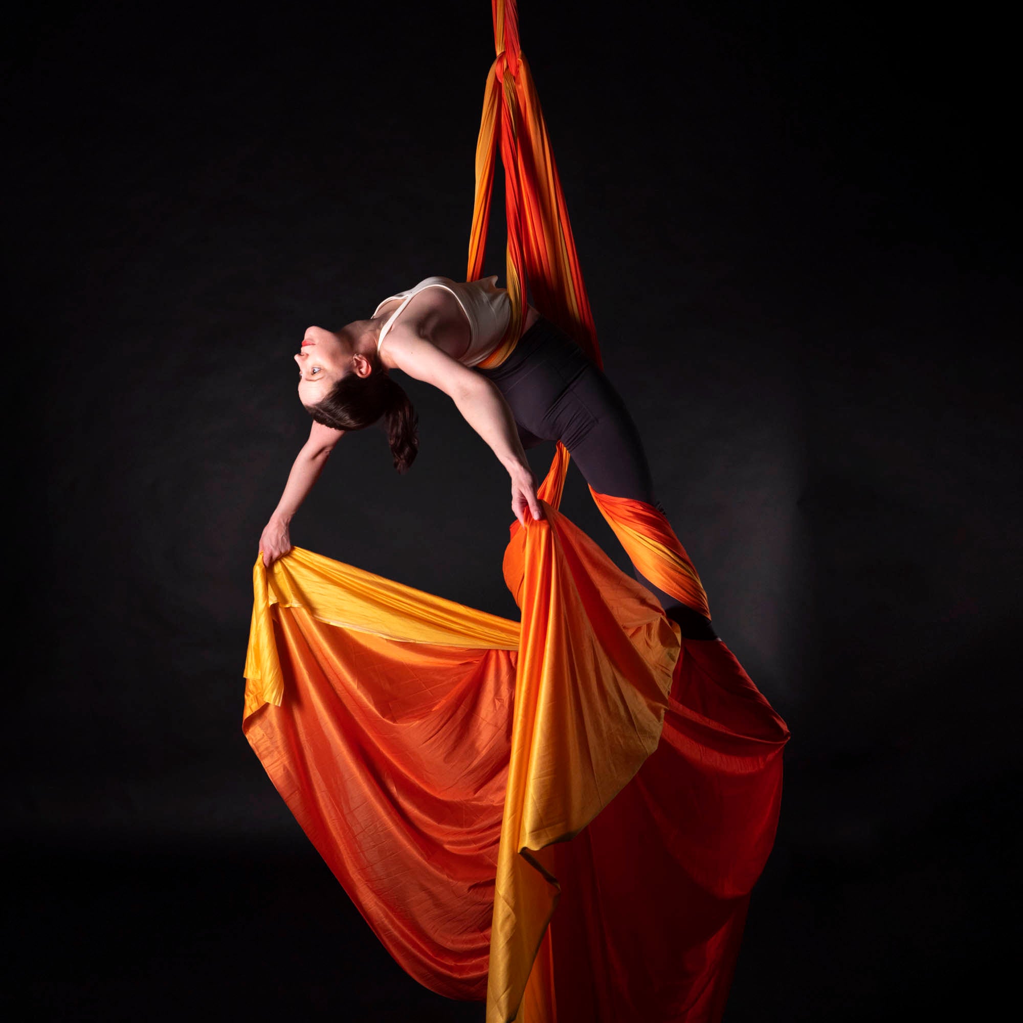 Phoenix rising silk action shot