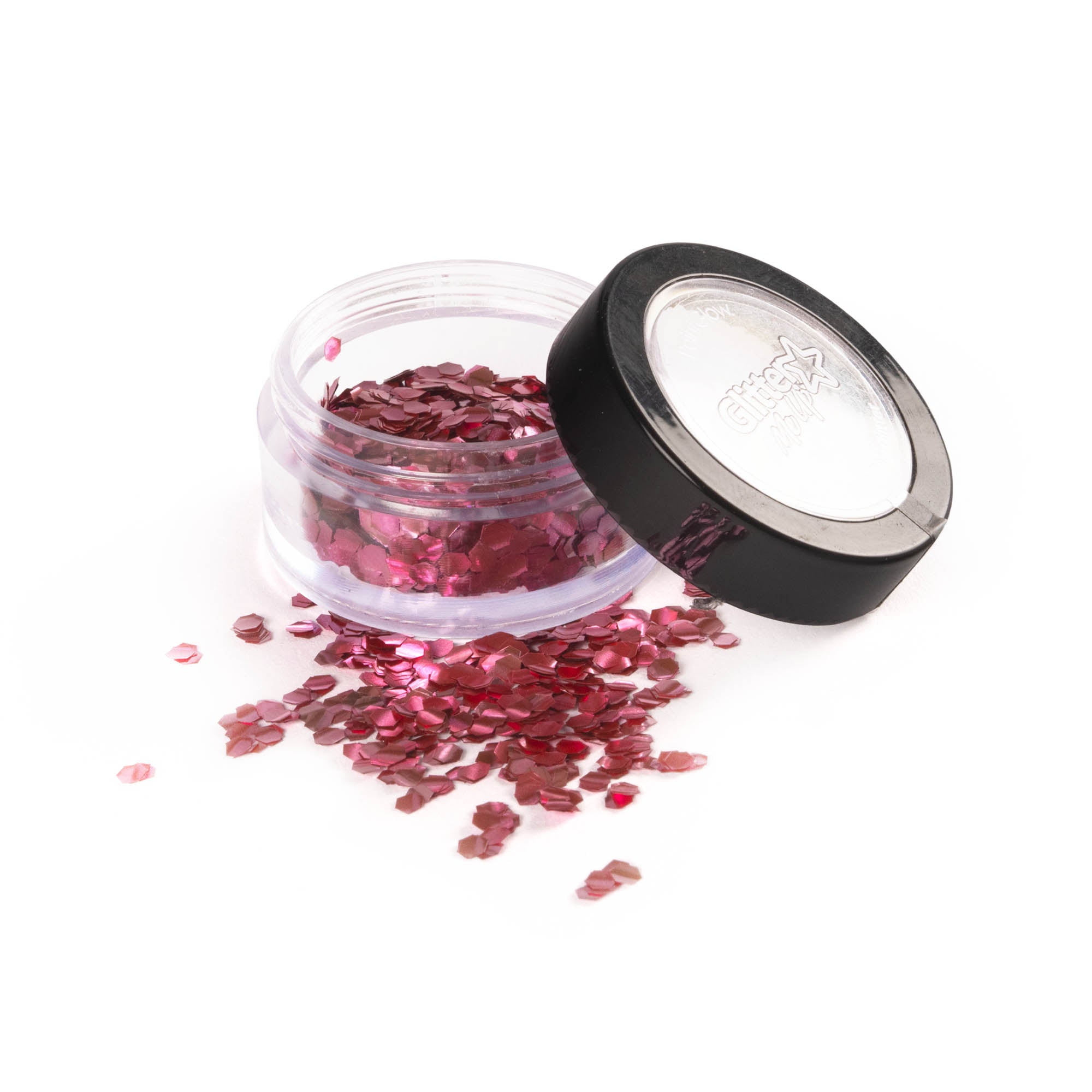 Chiffron rose glitter chunky spill