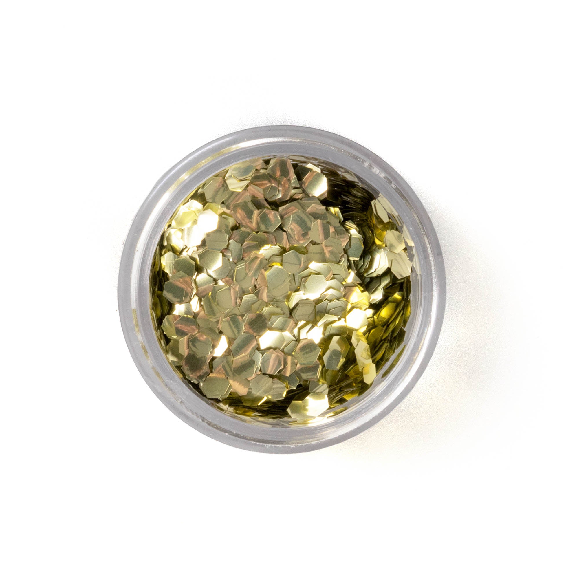 Gold dust glitter chunky above