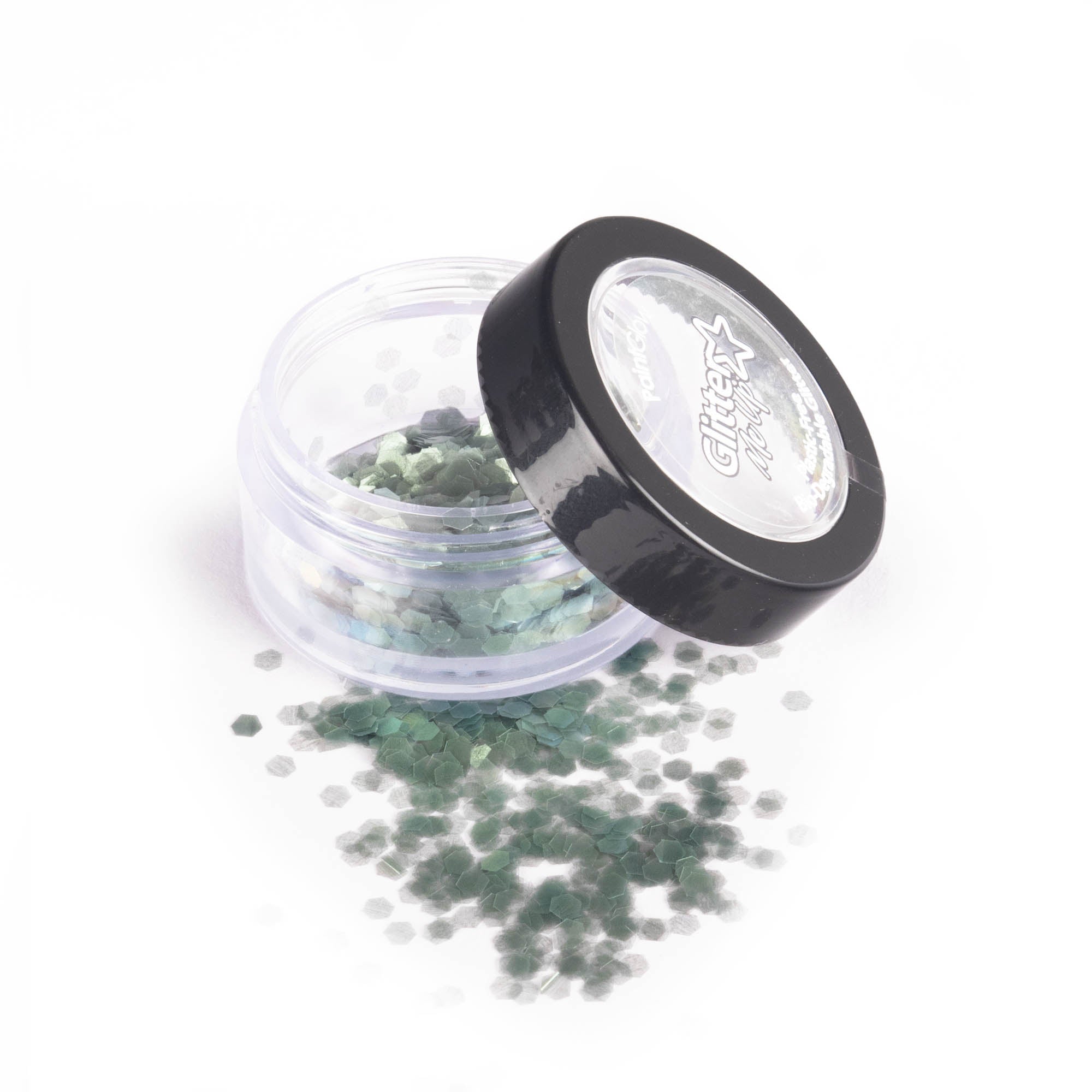 Sage glitter chunky spill
