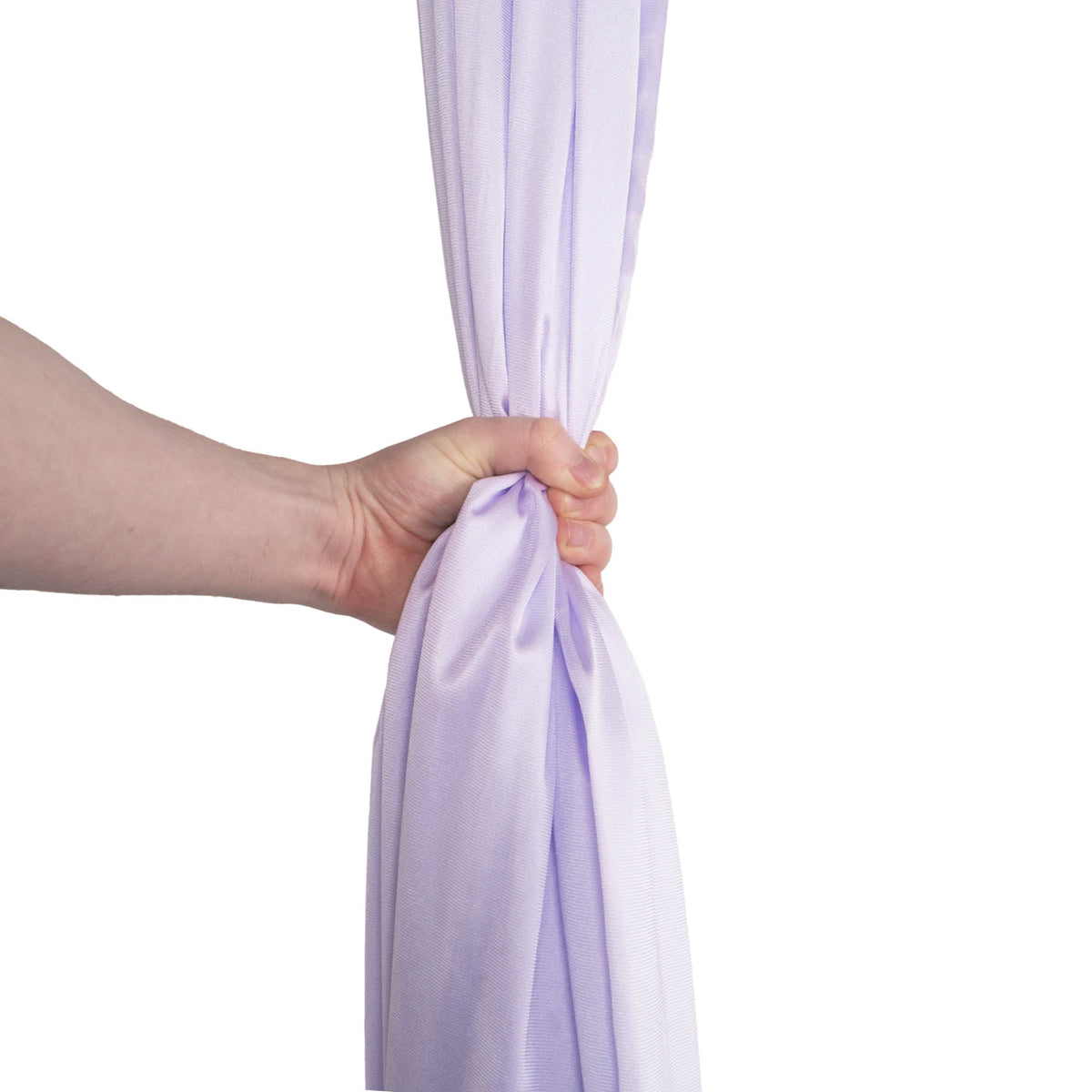 Lilac silk in hand
