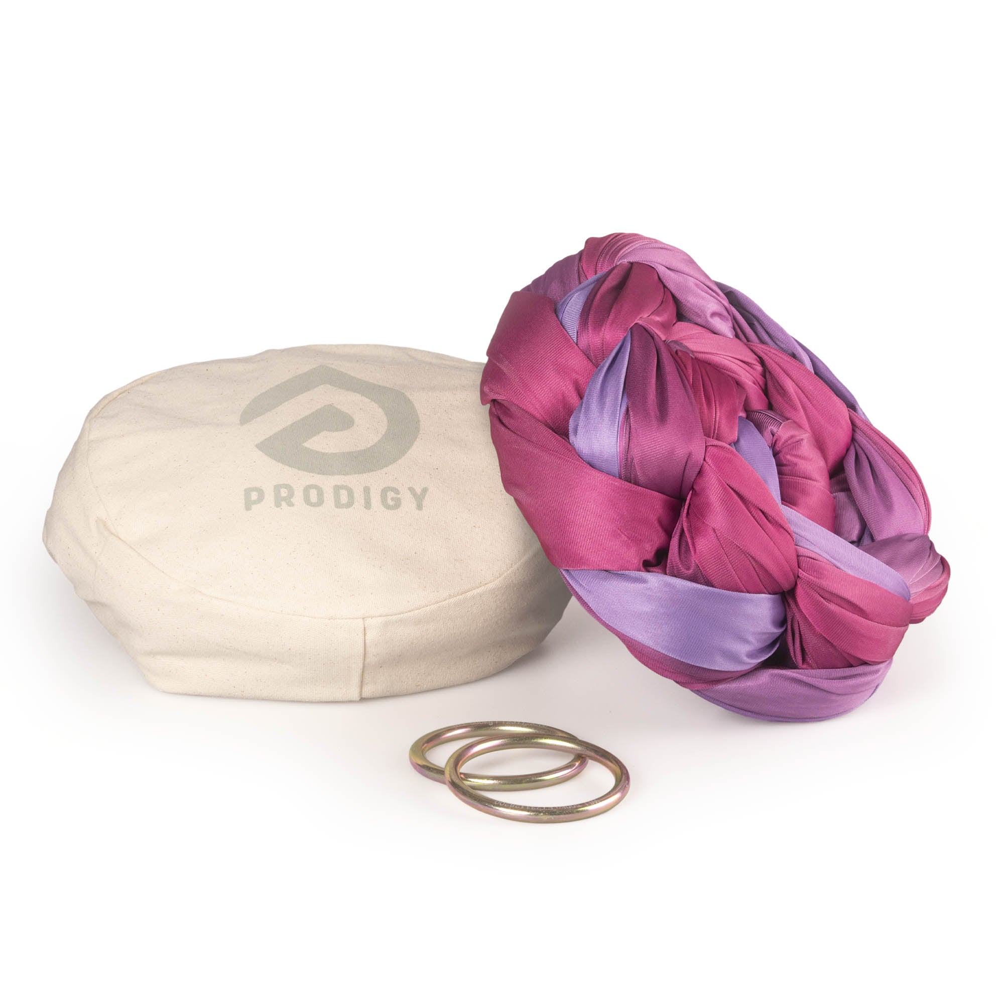 Purple ombre laying on eco bag