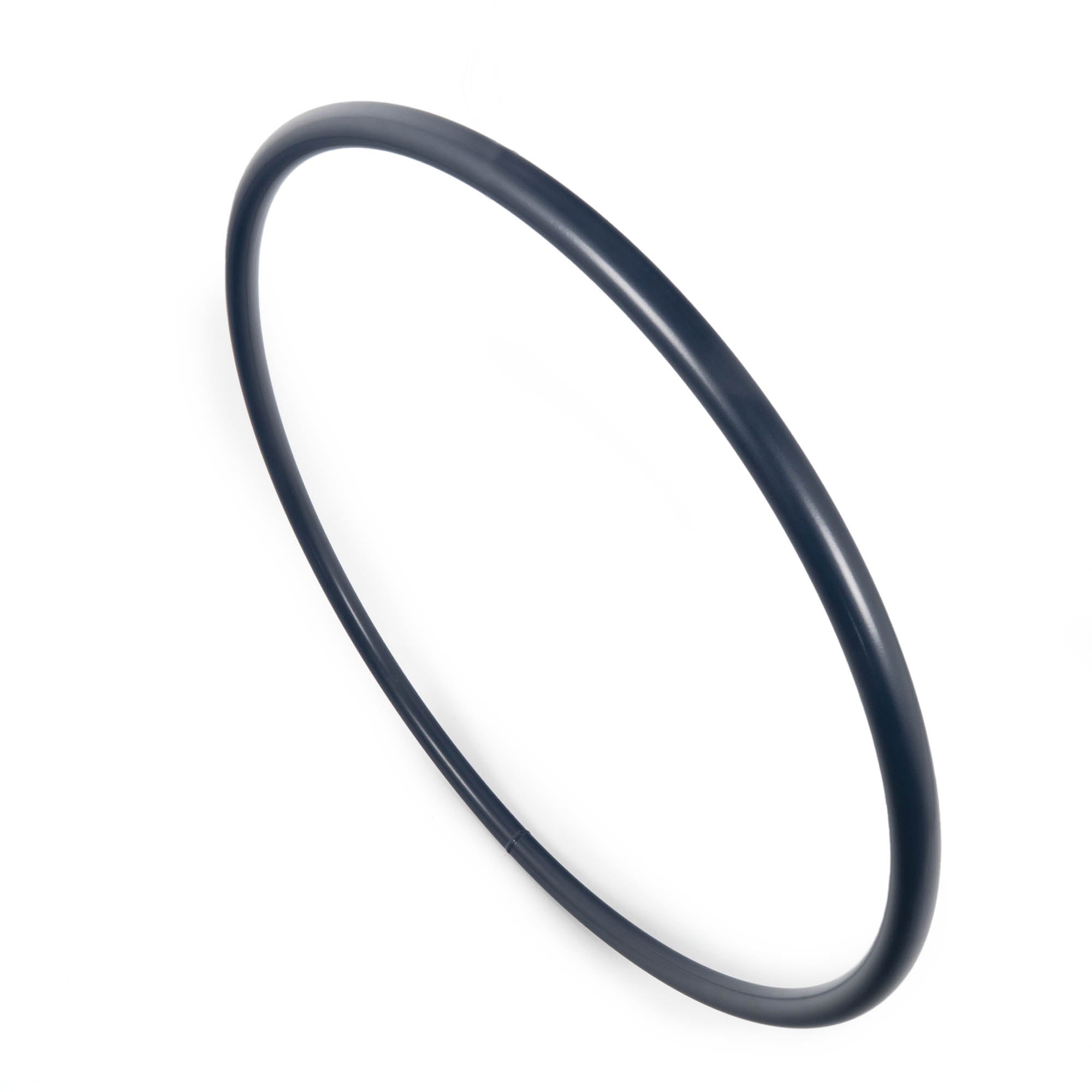 Midnight blue hoop at an angle