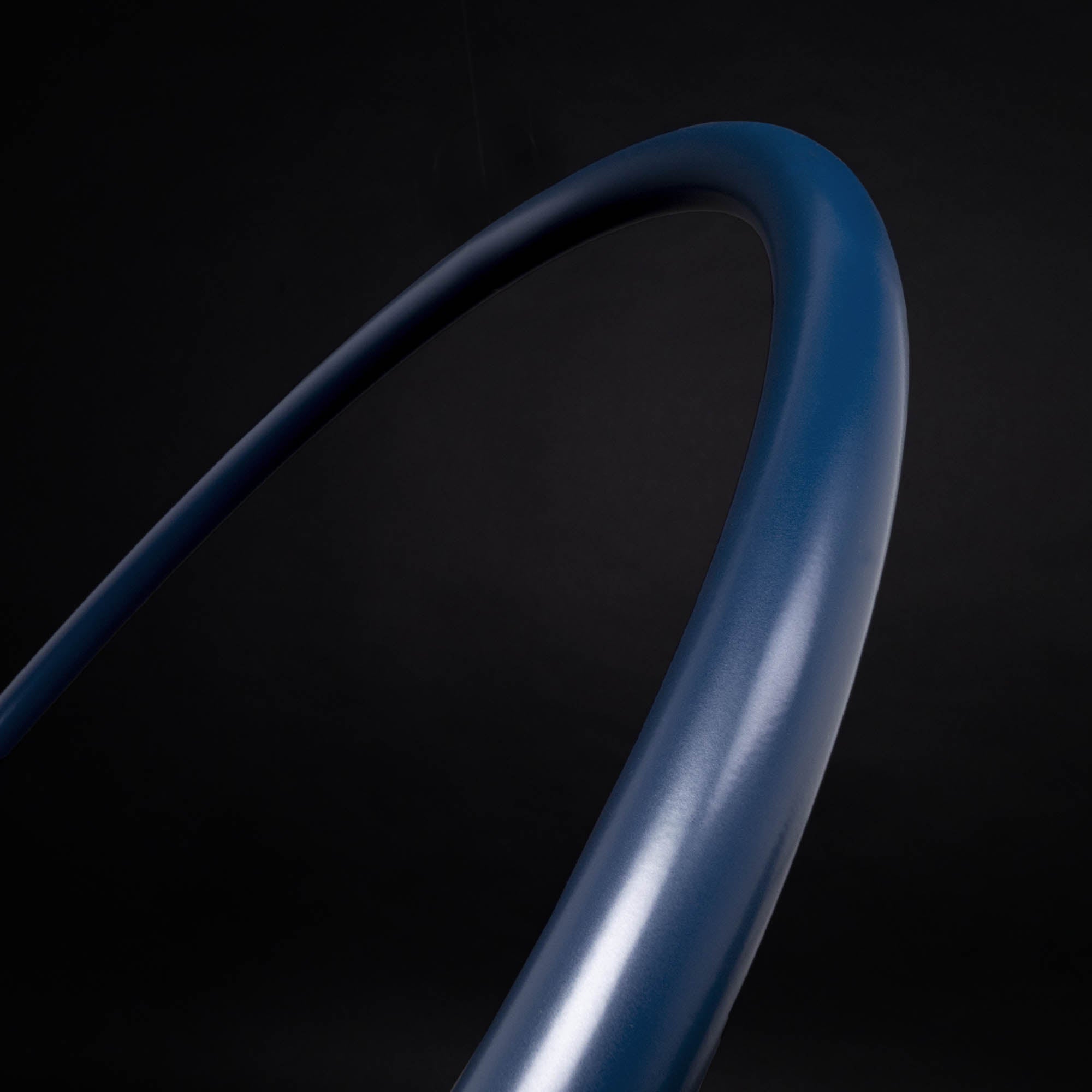 Close up of hoop finish