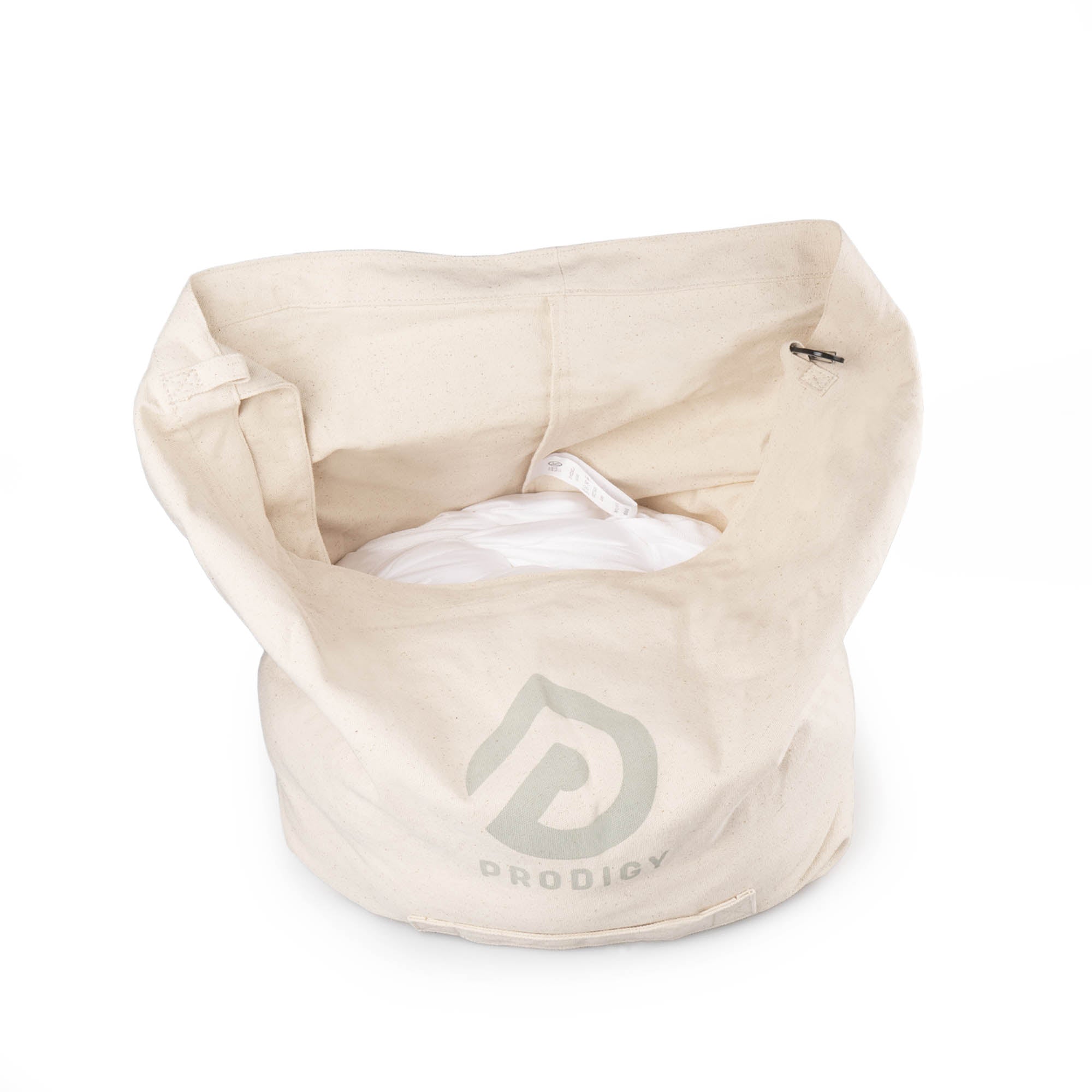 White aerial silk in eco bag