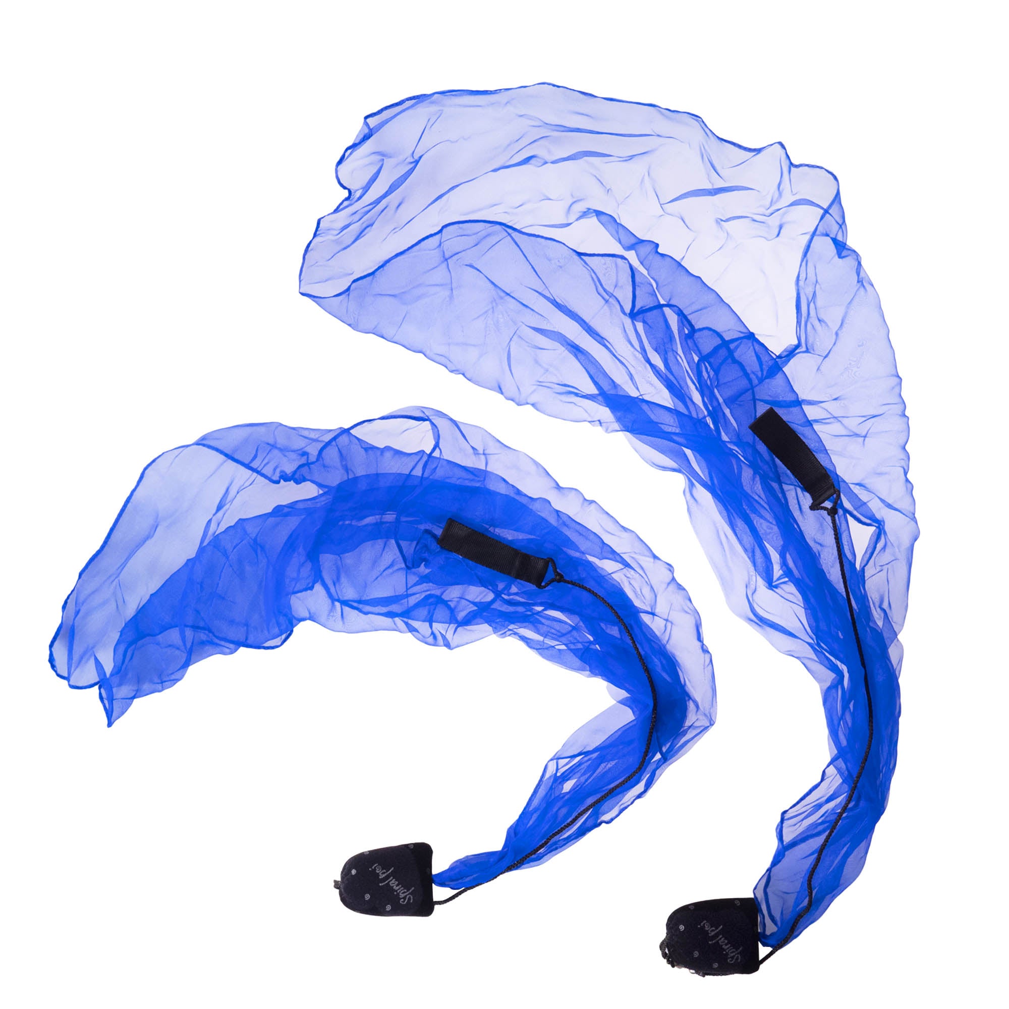 Pyropixie spiral poi blue curved layout