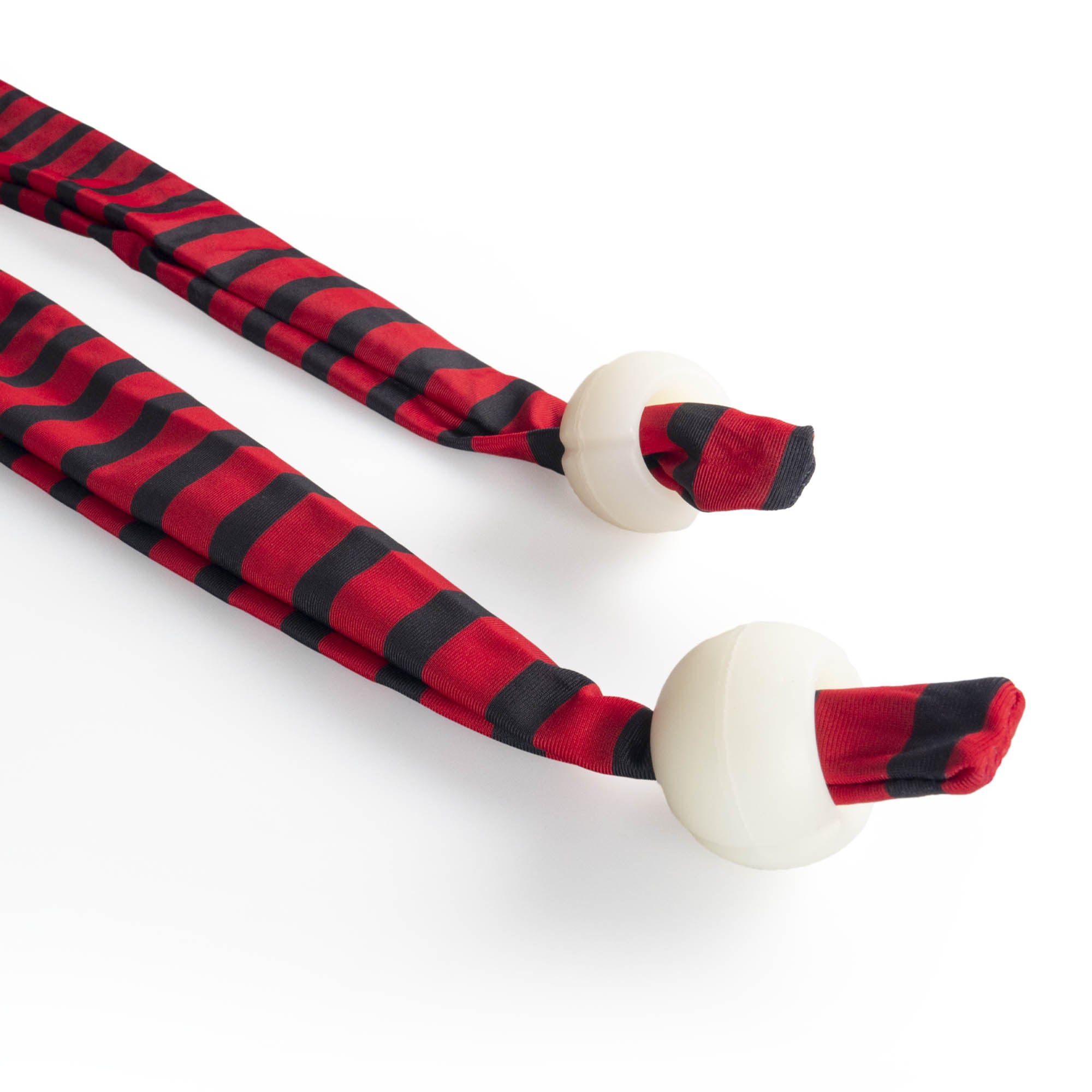 Status stretchy sock poi close up of silicone handles