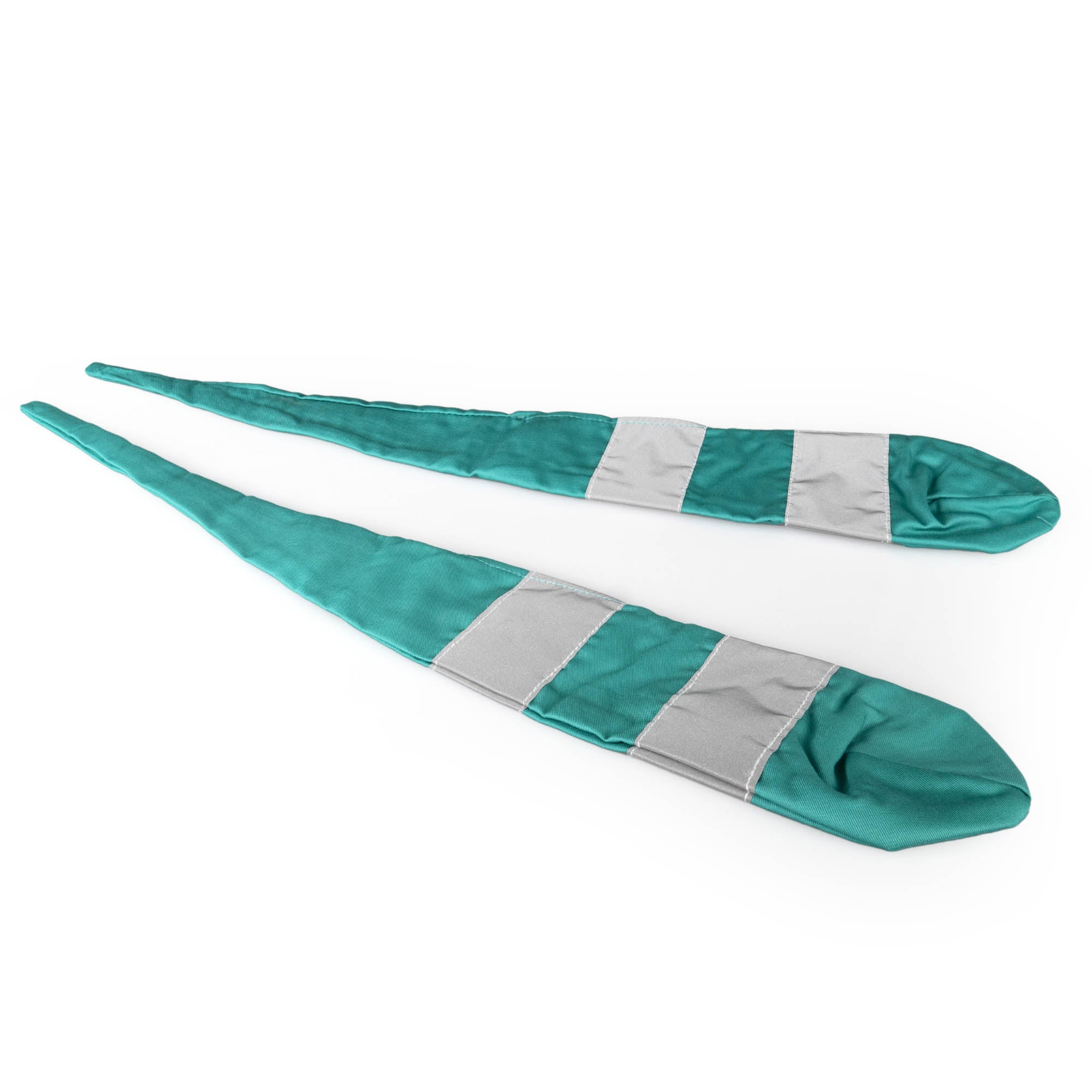 Status techno sock poi in teal reflecting