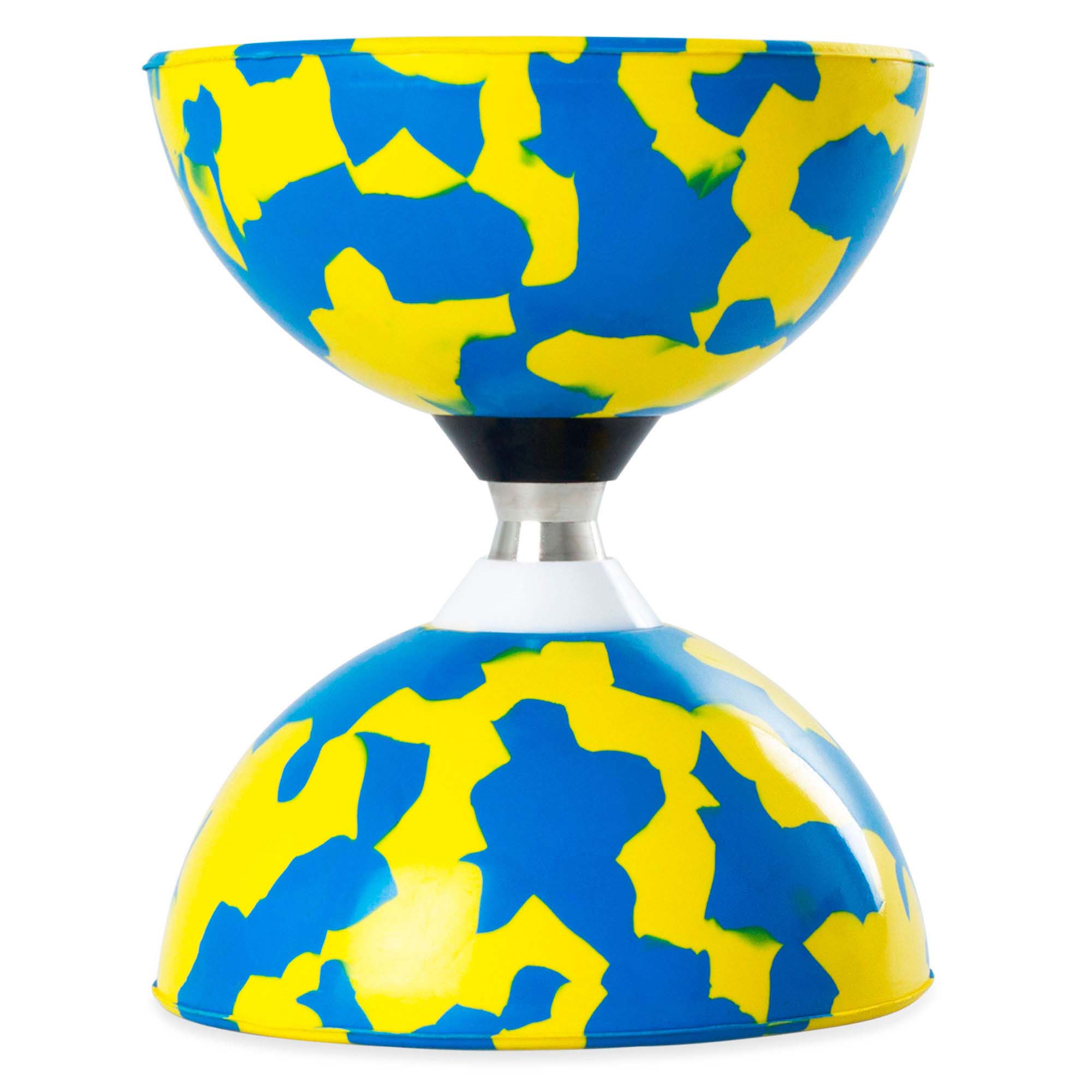 Blue and yellow diabolo