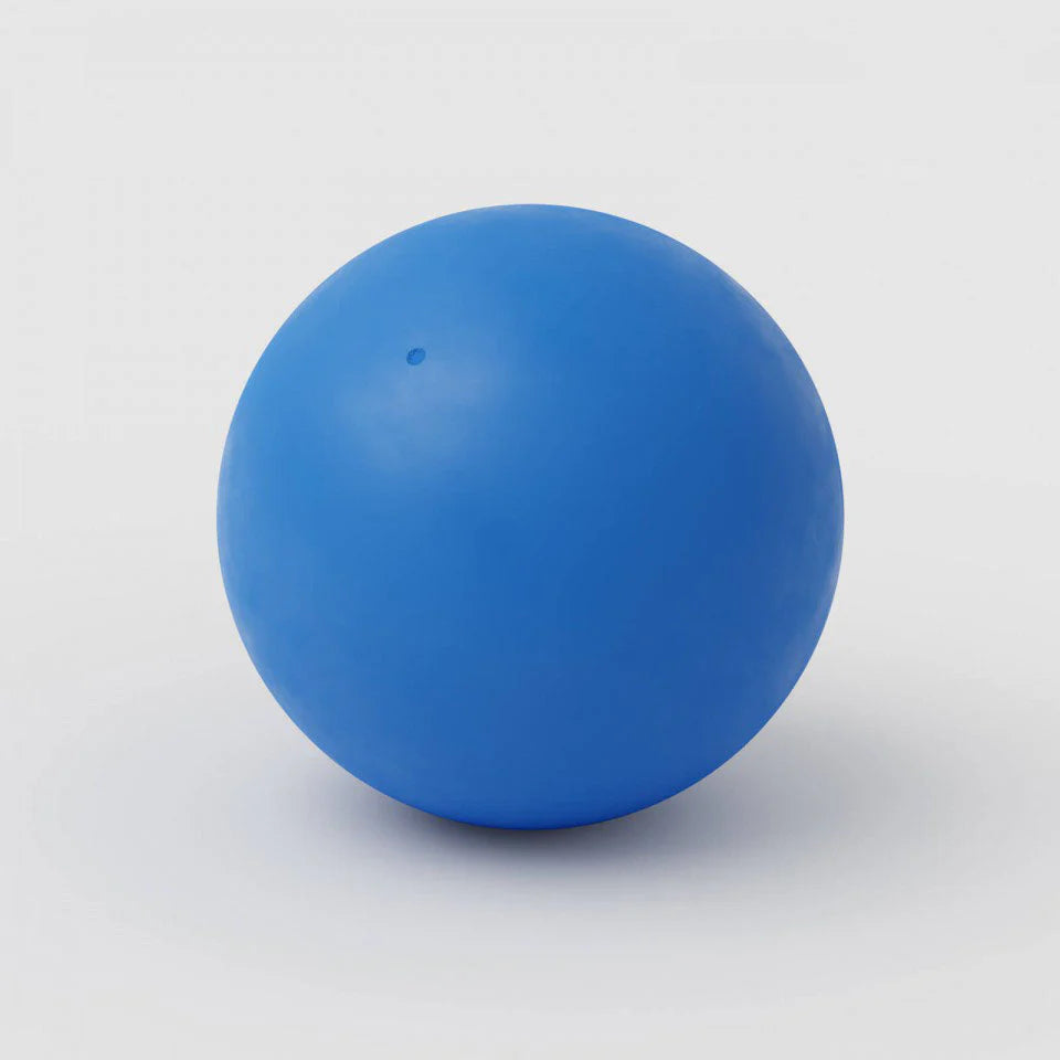 Blue ball on a white background