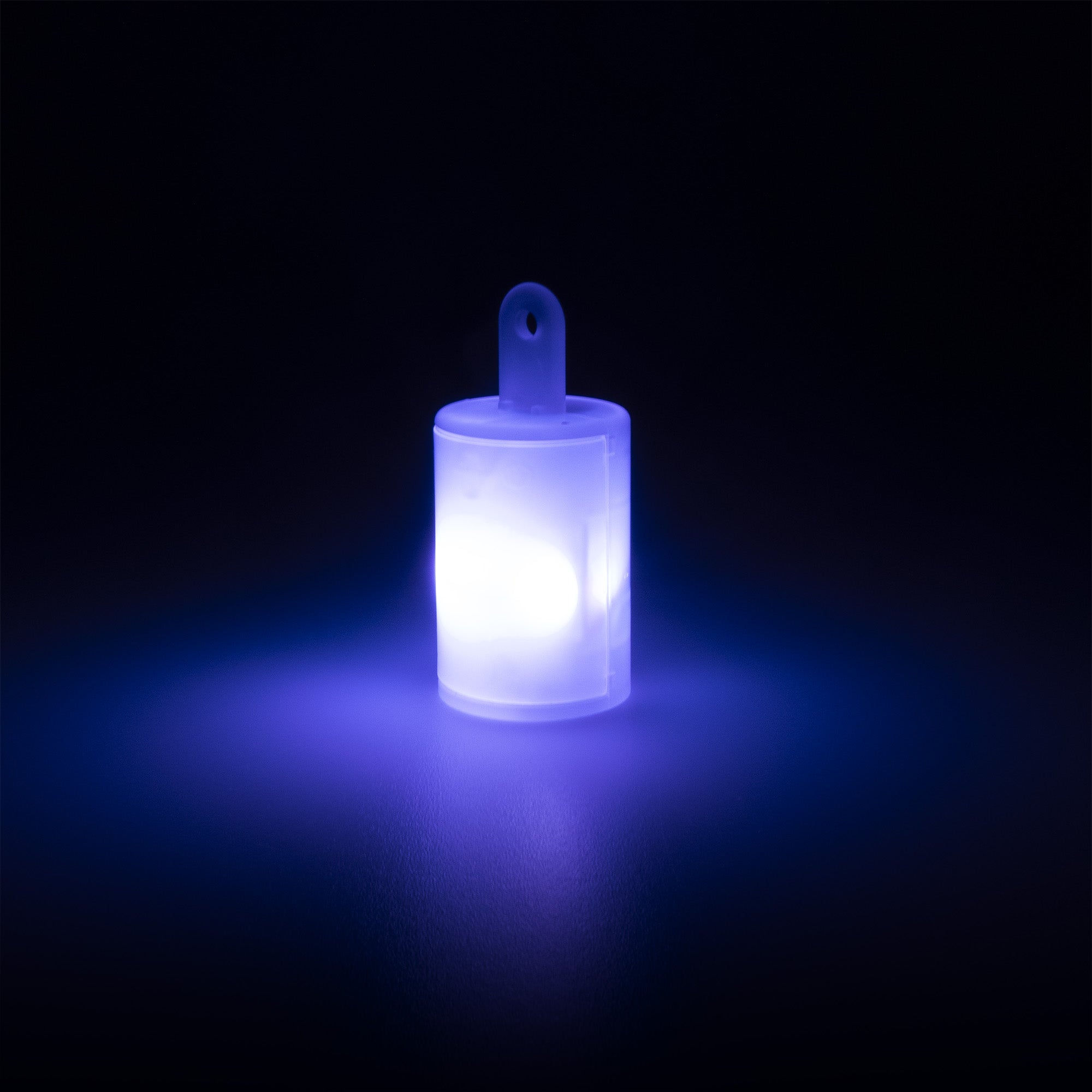 Glowing light unit on black background