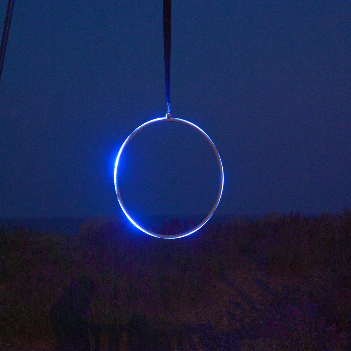 Hoop glowing outside