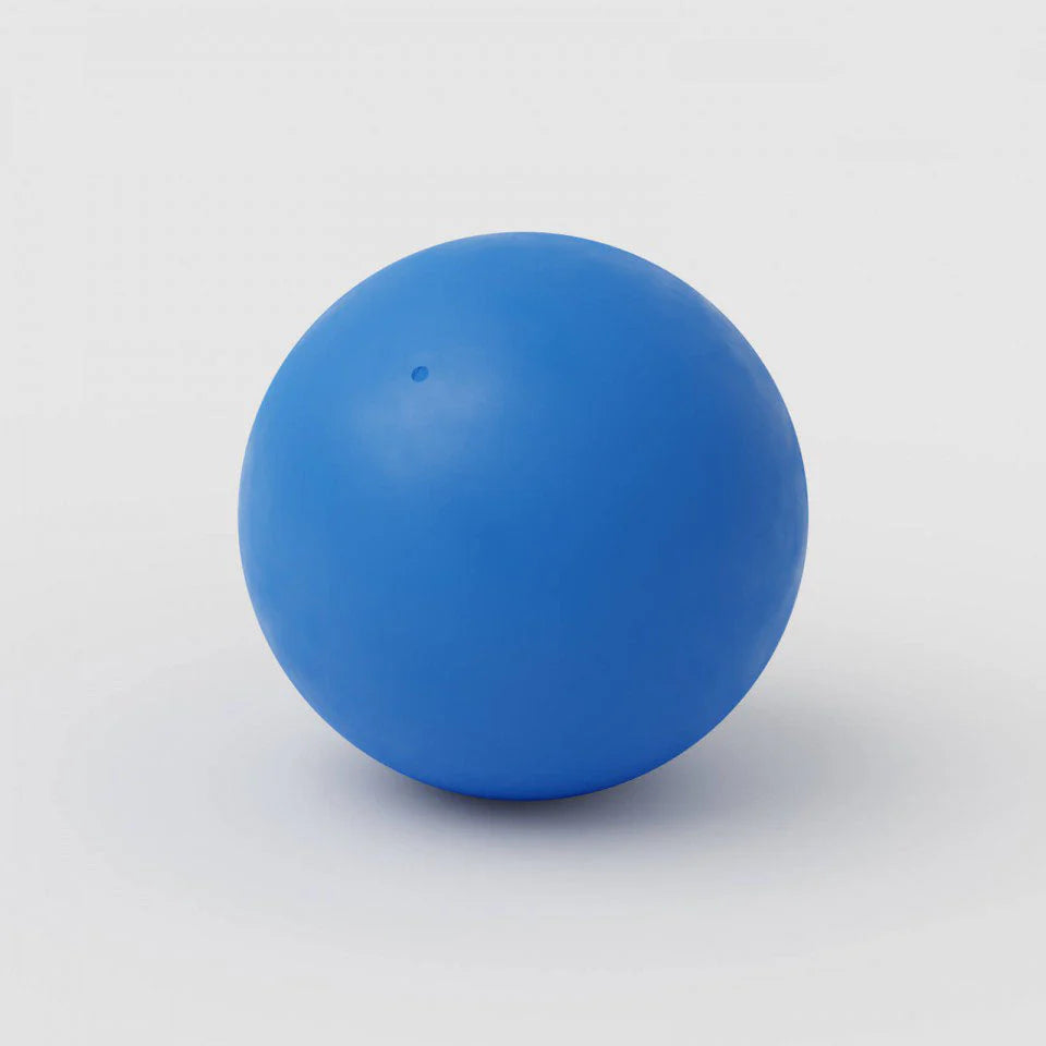 Blue ball on a white background