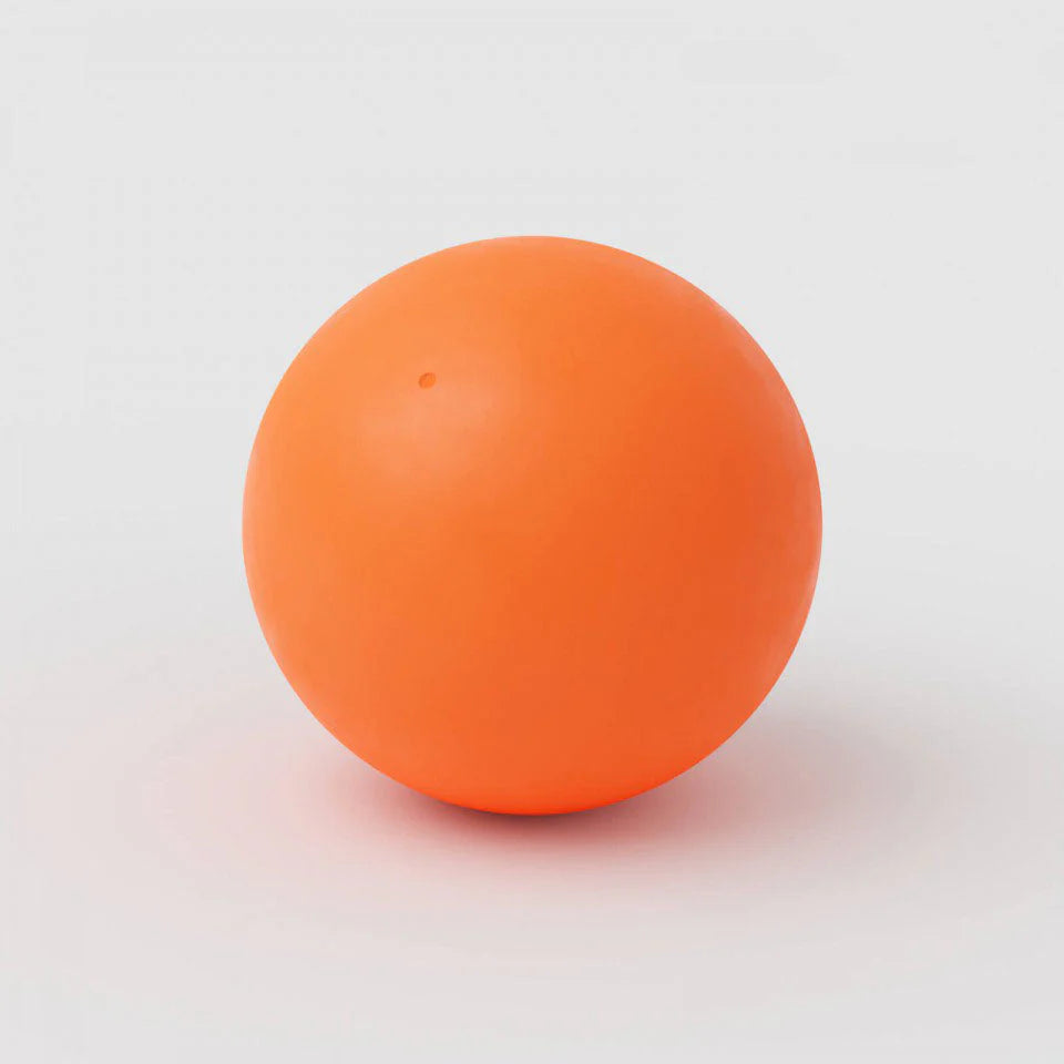 Orange ball on a white background