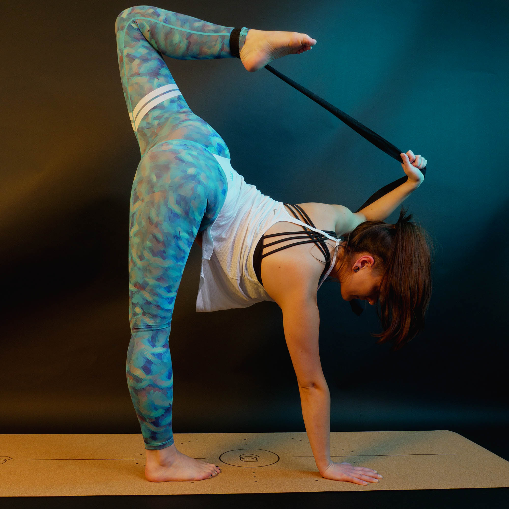 stretching with the strap