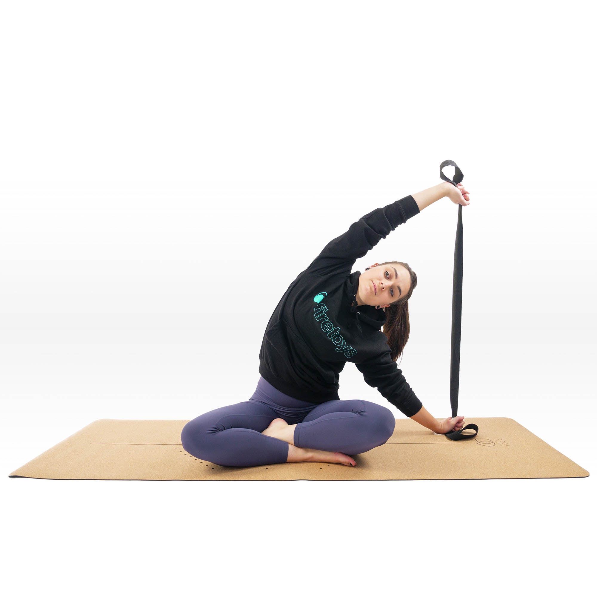 stretching with the strap