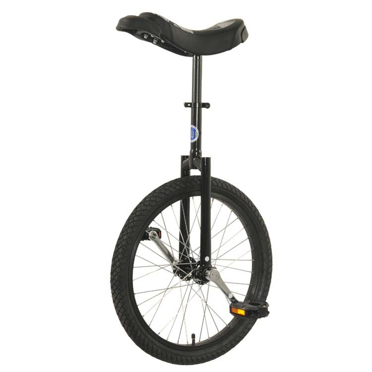 unicycle with a black frame