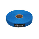 Roll of blue tape with 'NEWBAUM'S' label on a white background