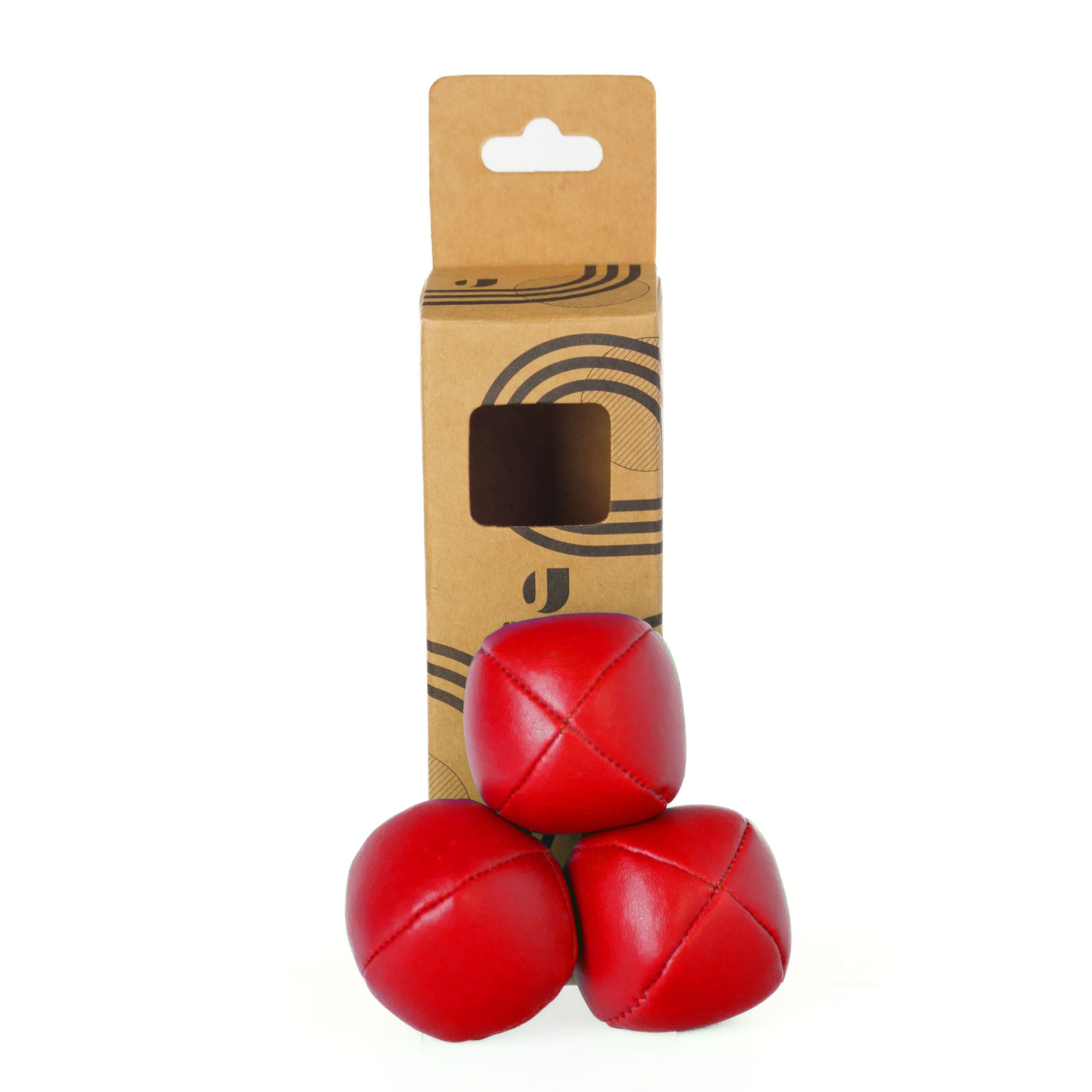3 red balls with box