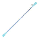 blue allium wand on white background