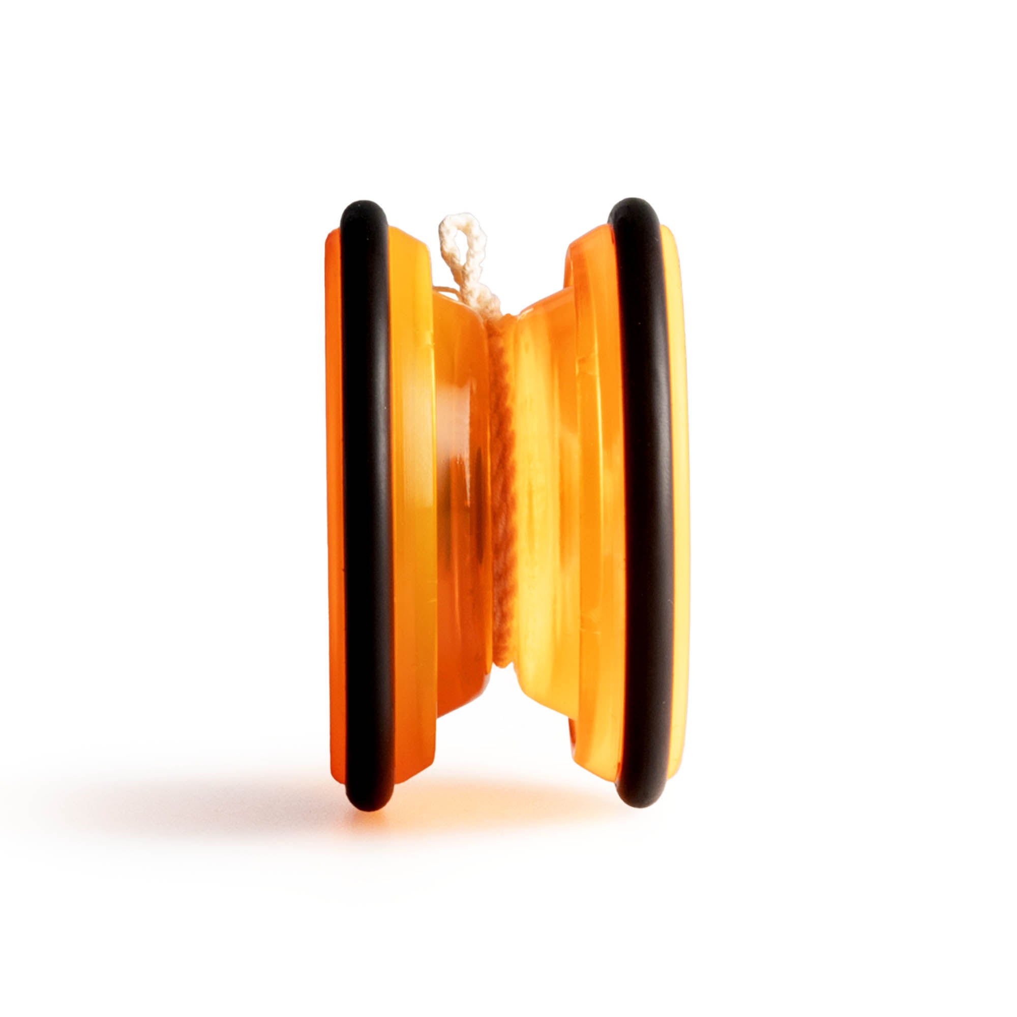 Henry's lizard yo-yo in orange side on