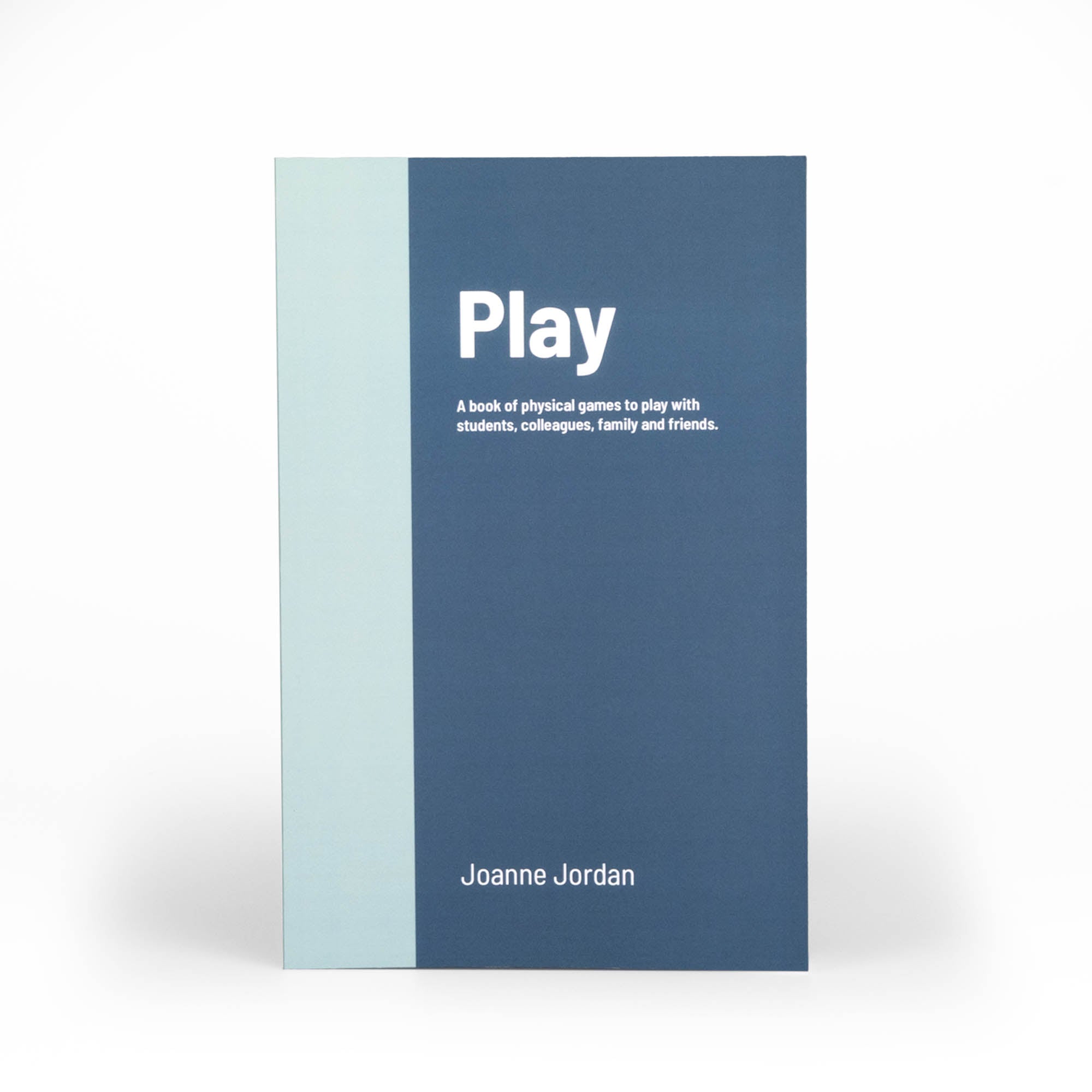 Play book front on in a white background