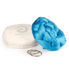 Turquoise Aerial Sling resting on eco bag with O-rings laying in front