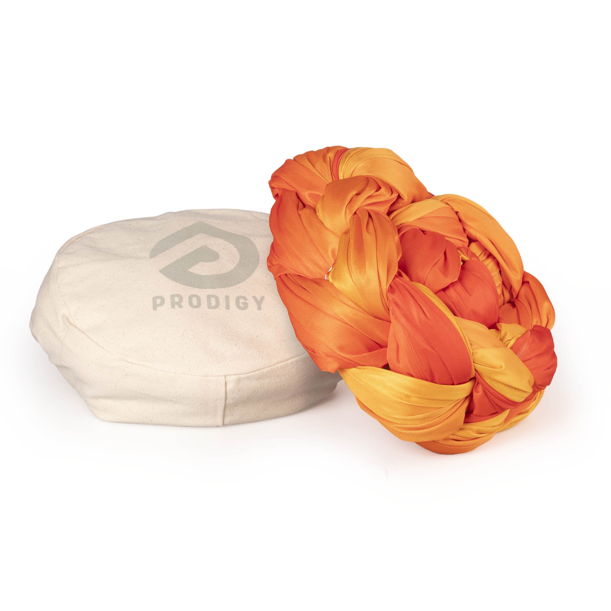 Phoenix rising silk resting on eco bag