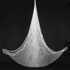 Aerial net in white hanging