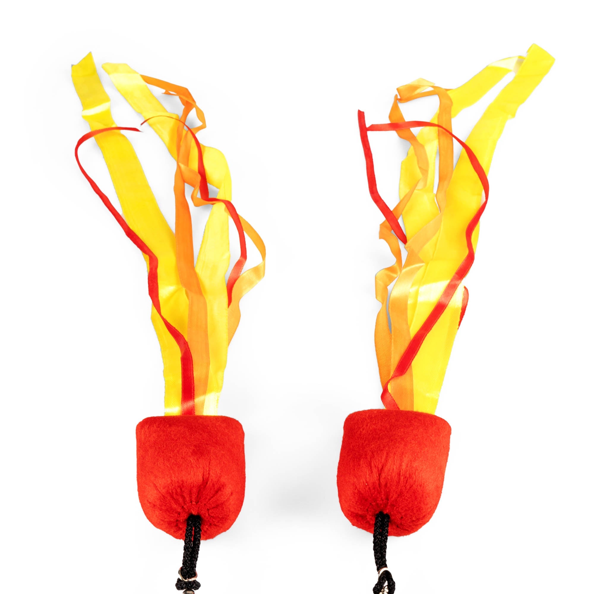 Pyropixie elemental ribbon fire poi head and tails